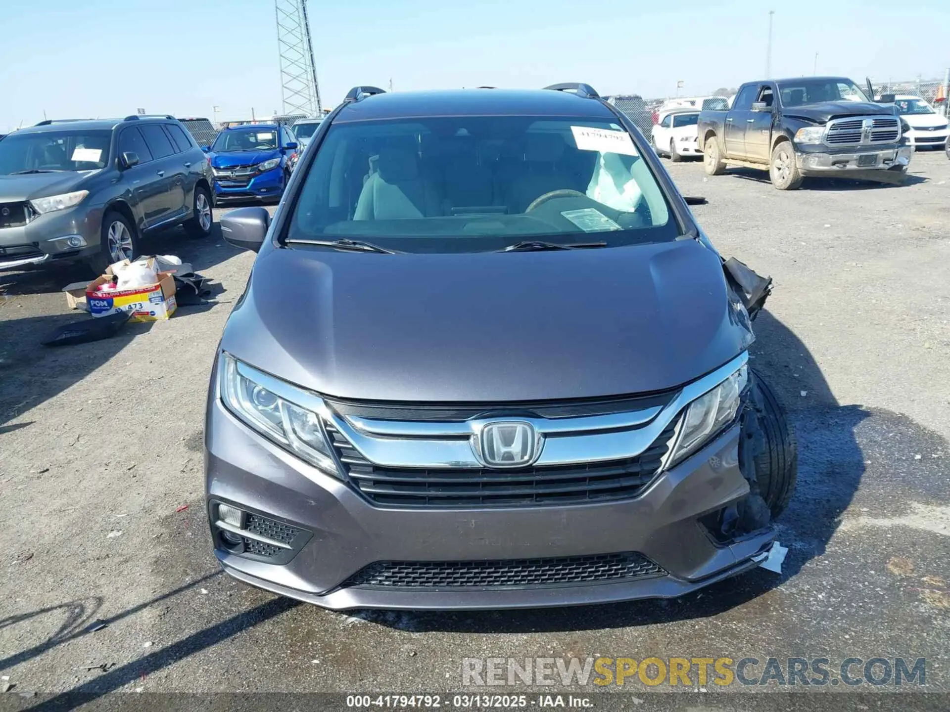 11 fotografías del automóvil dañado 5FNRL6H59KB131319 HONDA ODYSSEY 2019