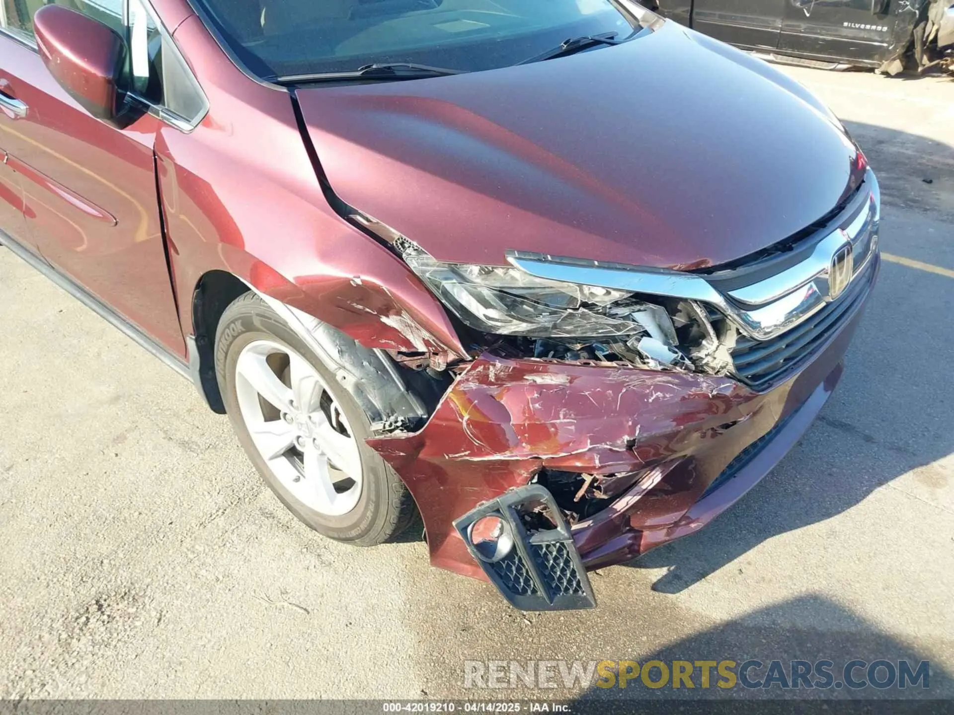 6 fotografías del automóvil dañado 5FNRL6H5XKB125738 HONDA ODYSSEY 2019