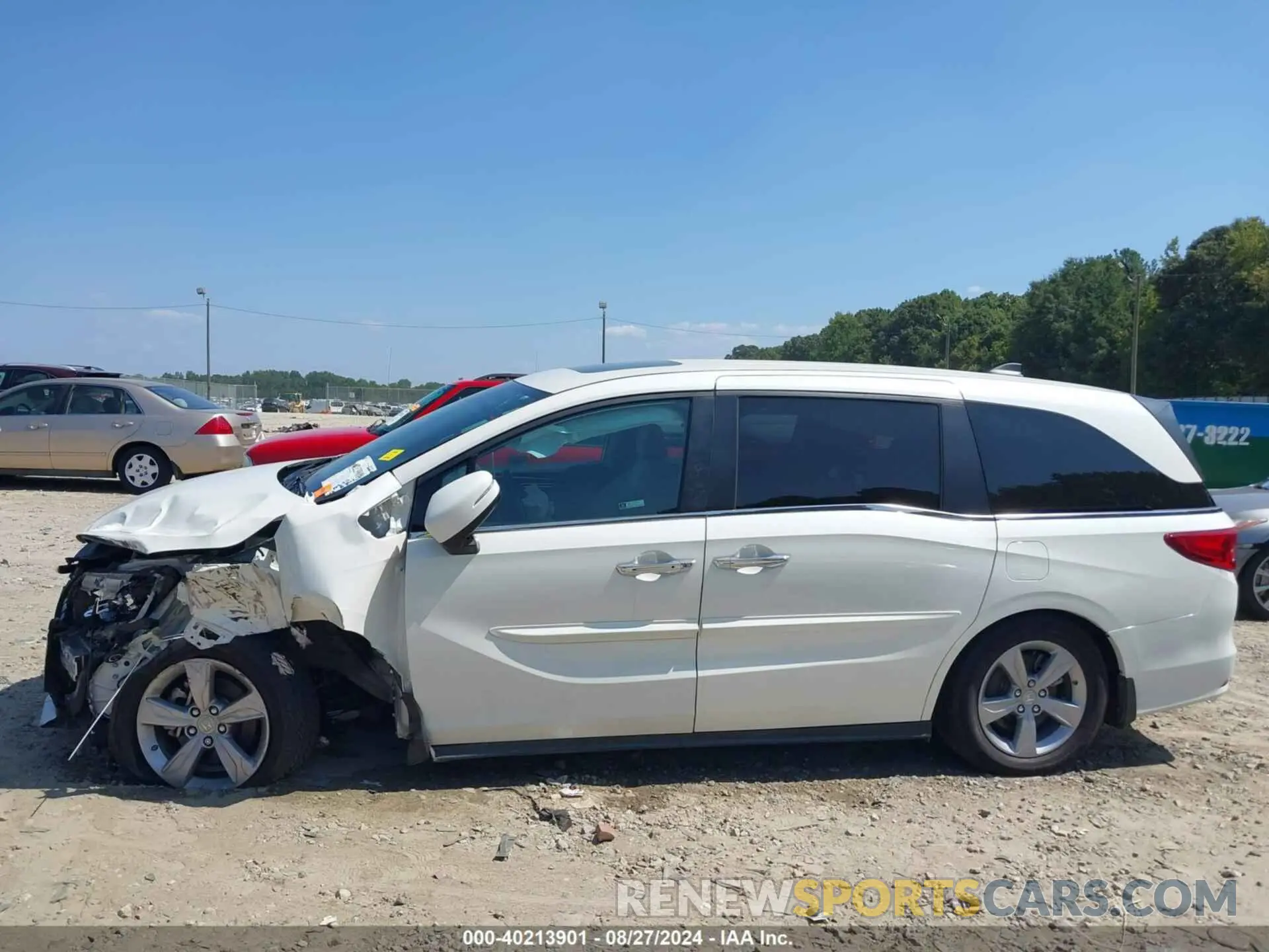 15 fotografías del automóvil dañado 5FNRL6H70KB020935 HONDA ODYSSEY 2019