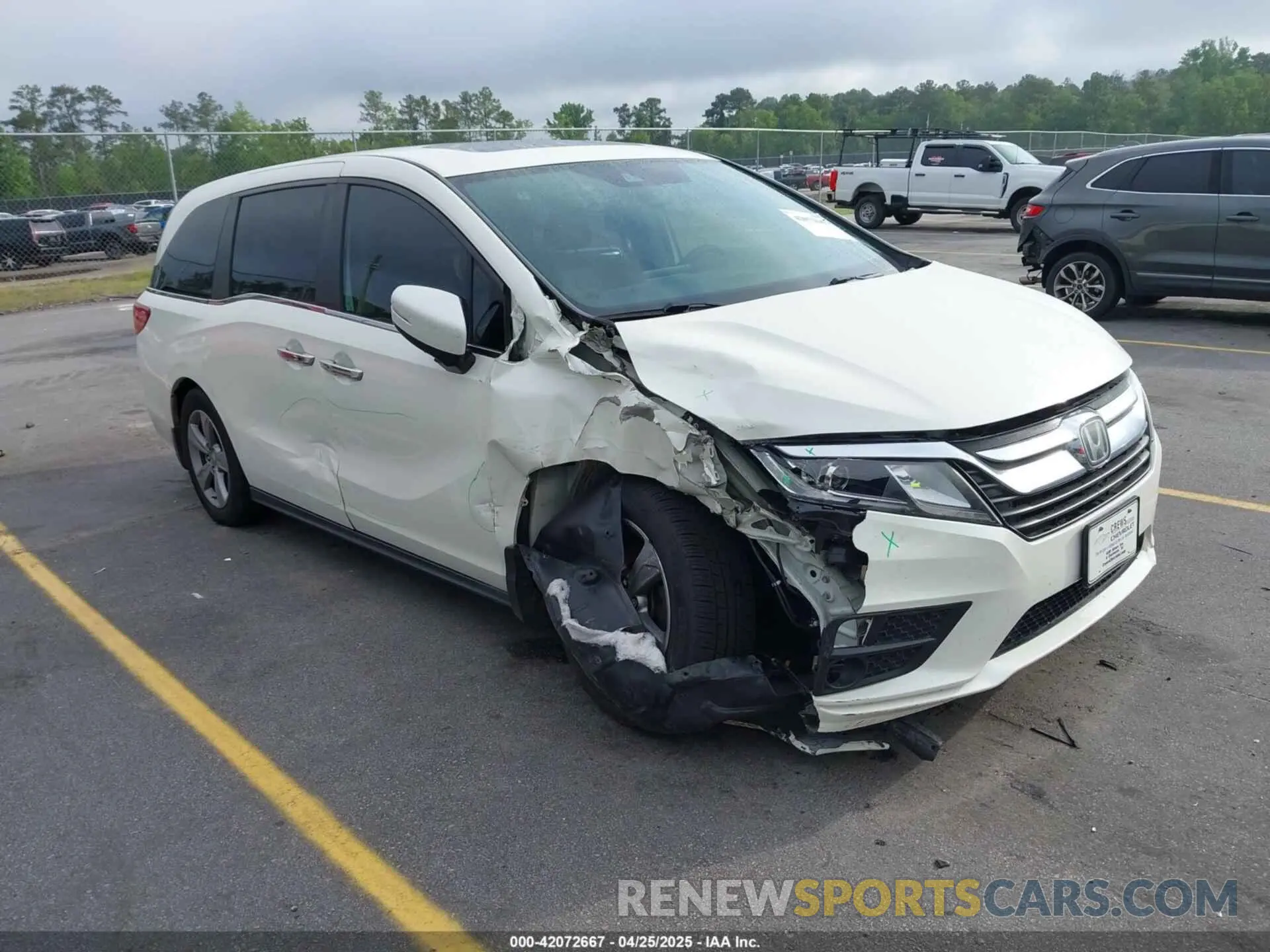 1 fotografías del automóvil dañado 5FNRL6H70KB083596 HONDA ODYSSEY 2019
