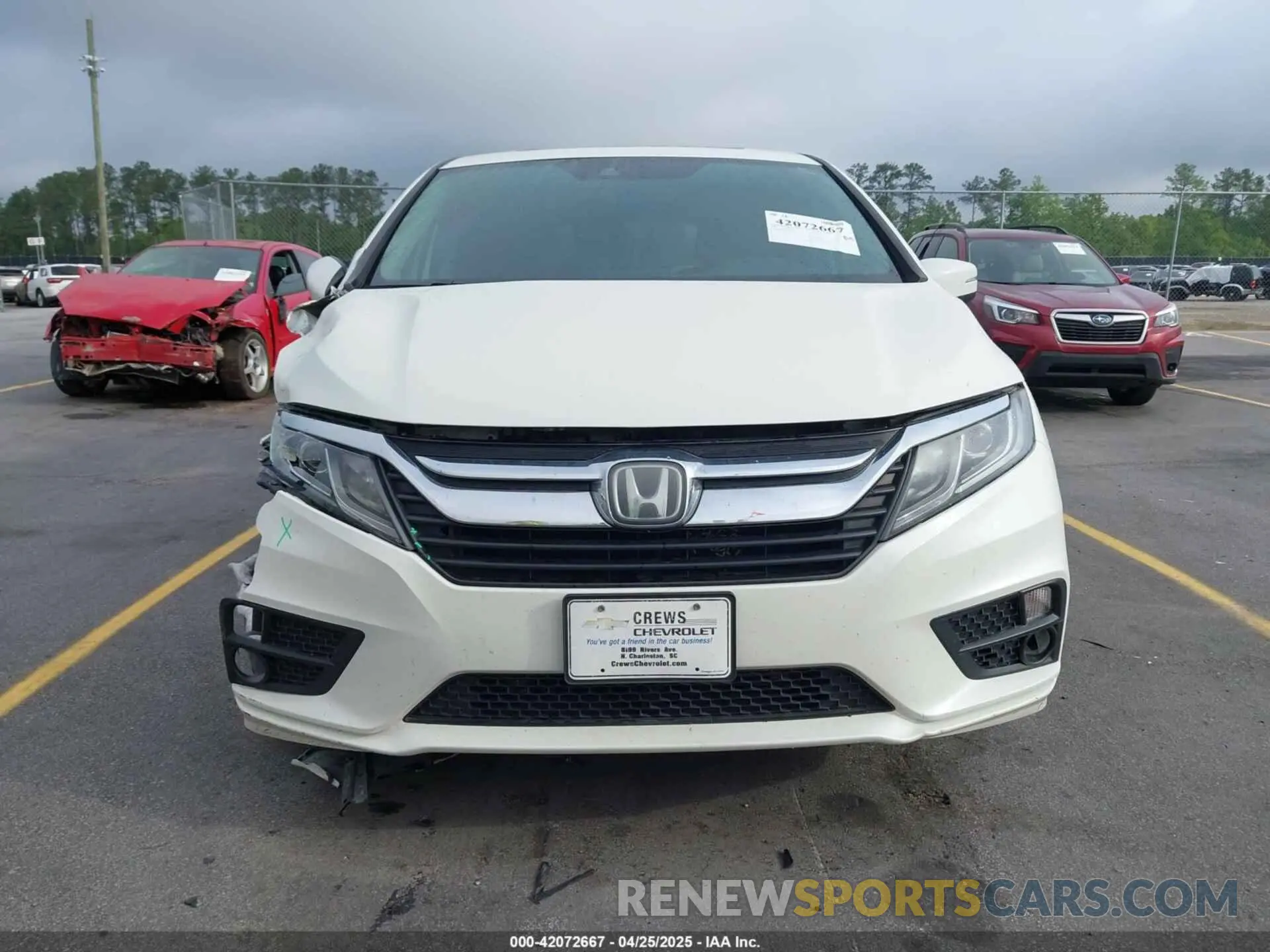 12 fotografías del automóvil dañado 5FNRL6H70KB083596 HONDA ODYSSEY 2019