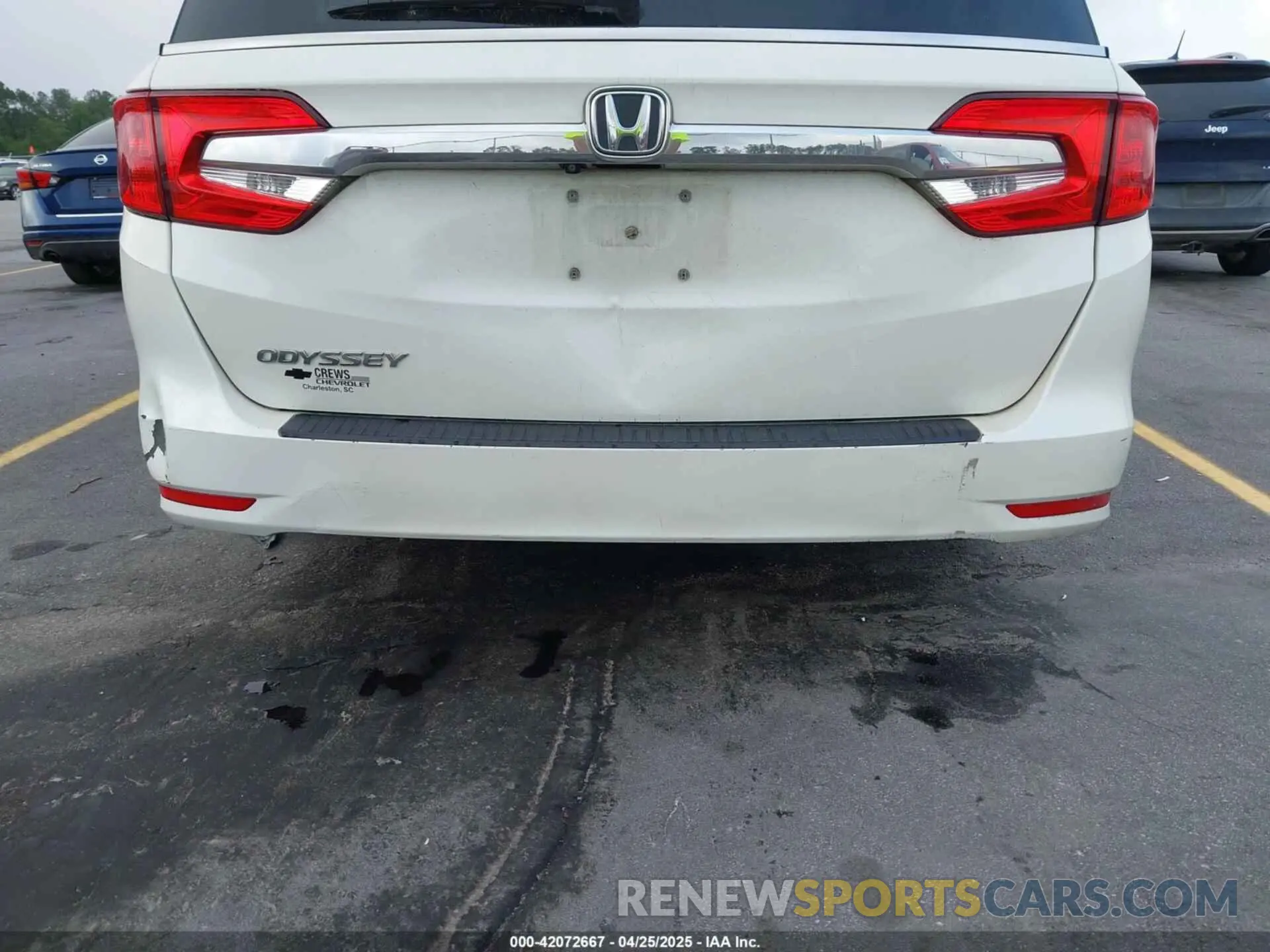 19 fotografías del automóvil dañado 5FNRL6H70KB083596 HONDA ODYSSEY 2019