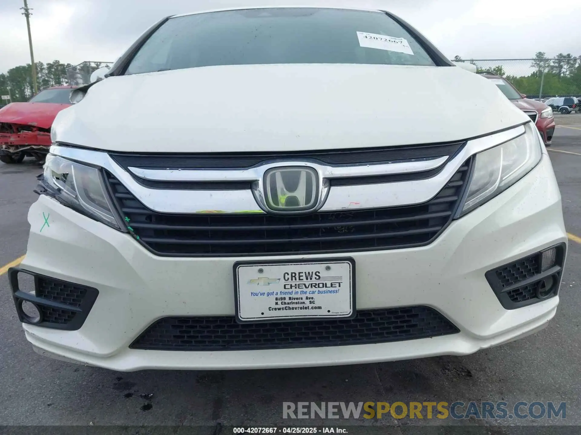 6 fotografías del automóvil dañado 5FNRL6H70KB083596 HONDA ODYSSEY 2019