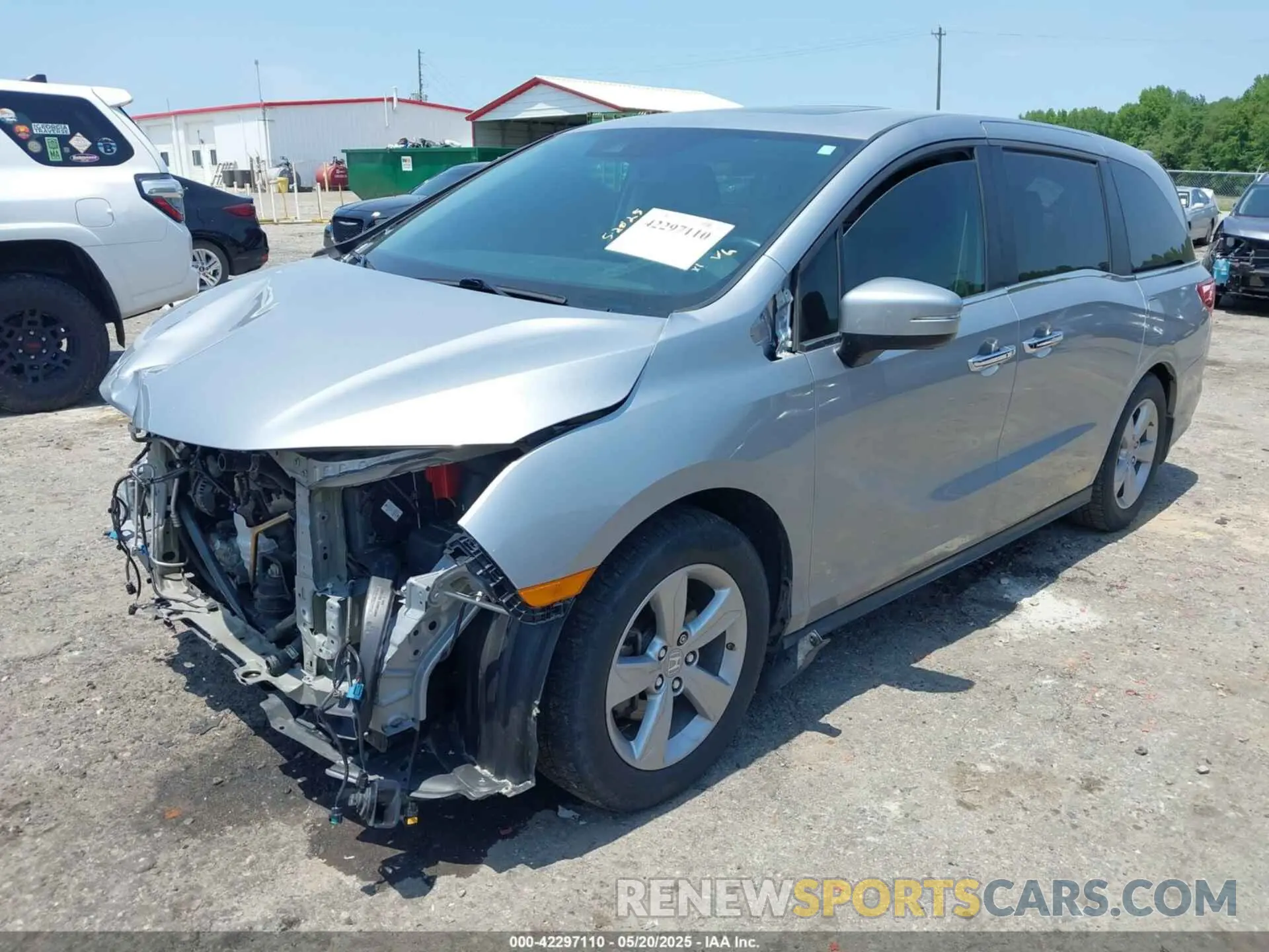2 fotografías del automóvil dañado 5FNRL6H72KB083499 HONDA ODYSSEY 2019
