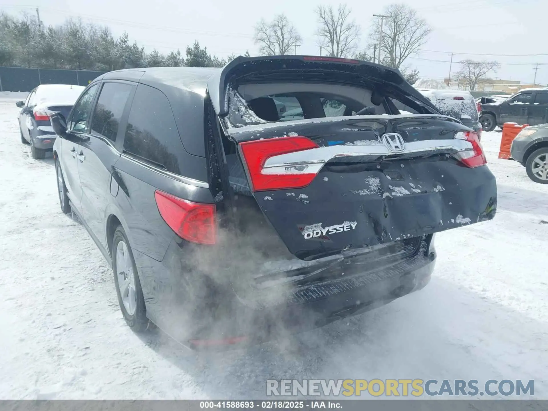 3 fotografías del automóvil dañado 5FNRL6H74KB033350 HONDA ODYSSEY 2019