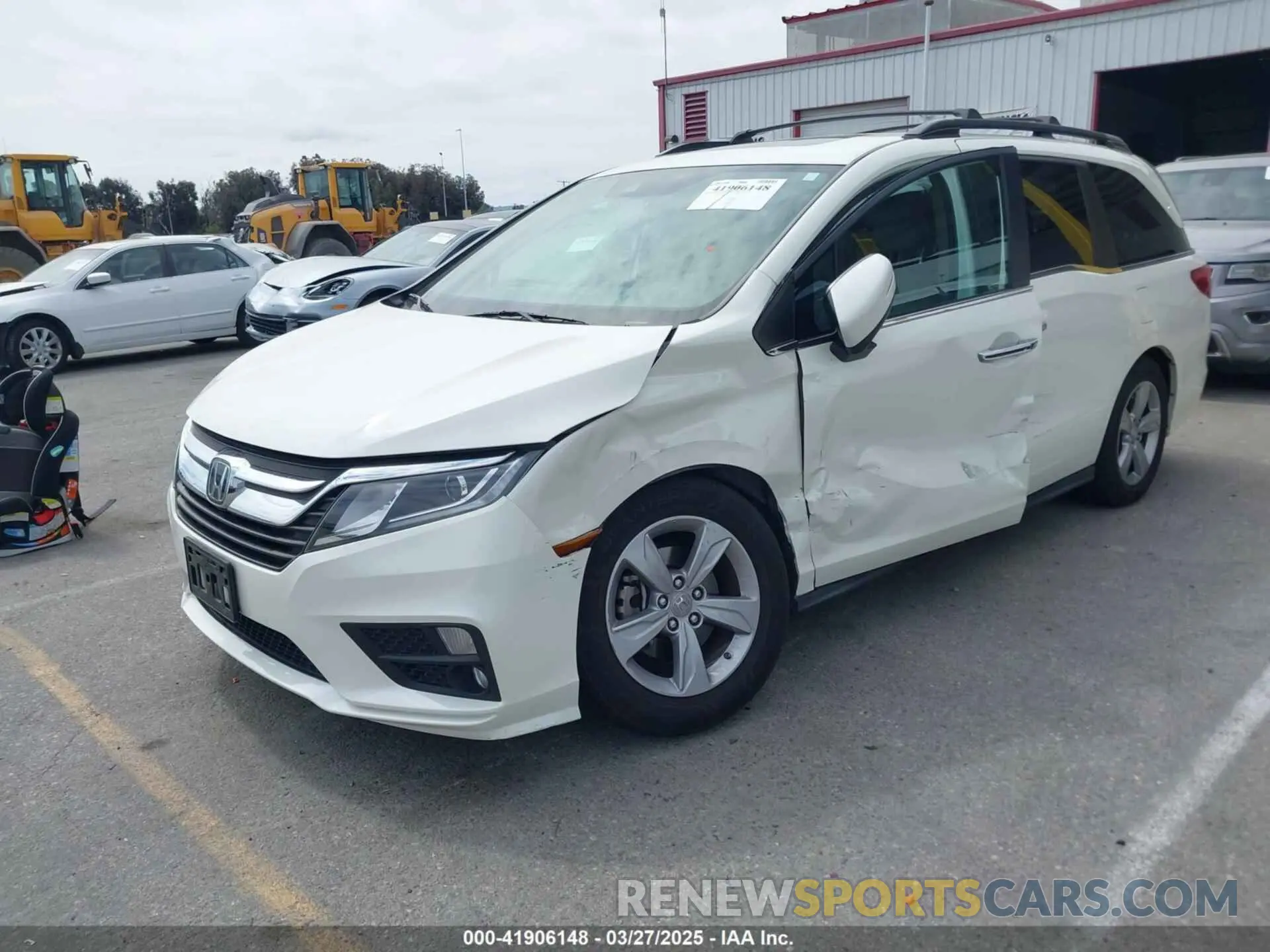 2 fotografías del automóvil dañado 5FNRL6H75KB072898 HONDA ODYSSEY 2019