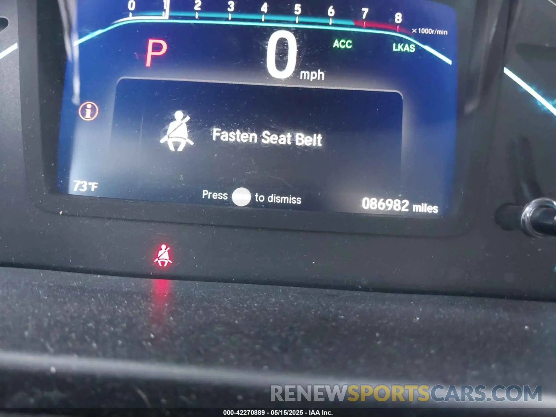 15 fotografías del automóvil dañado 5FNRL6H76KB063059 HONDA ODYSSEY 2019