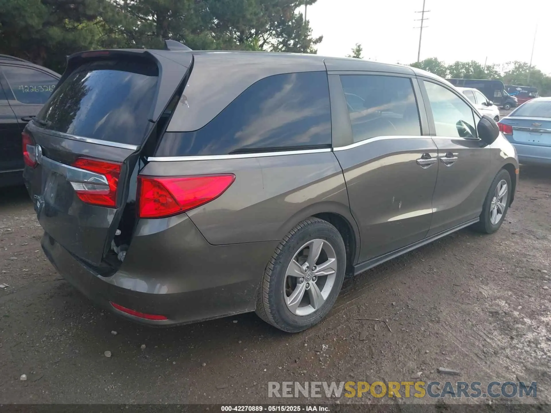 4 fotografías del automóvil dañado 5FNRL6H76KB063059 HONDA ODYSSEY 2019