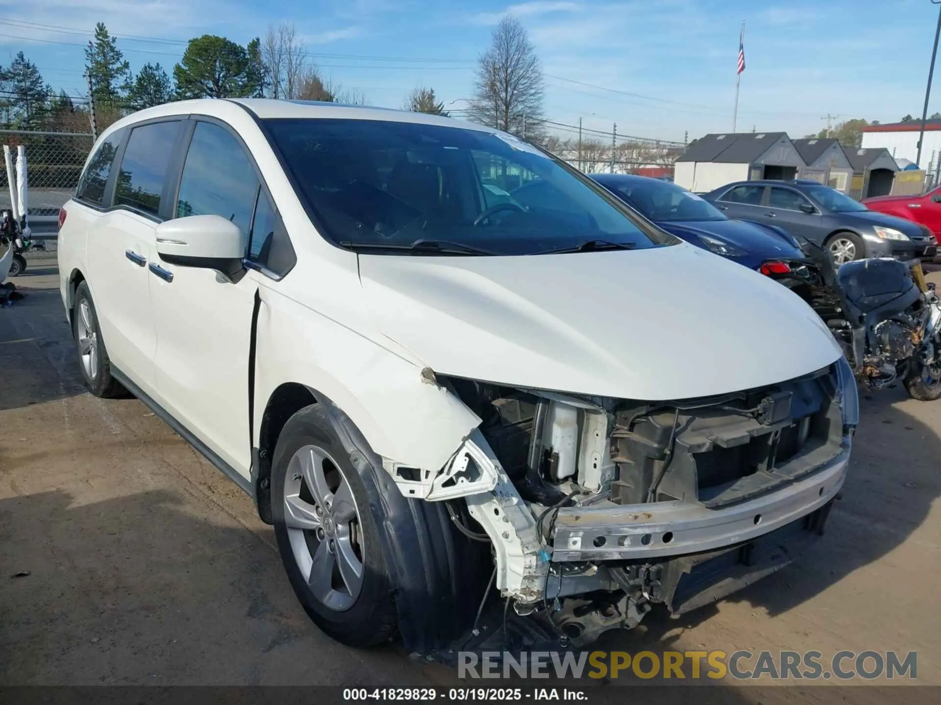 1 fotografías del automóvil dañado 5FNRL6H76KB090410 HONDA ODYSSEY 2019