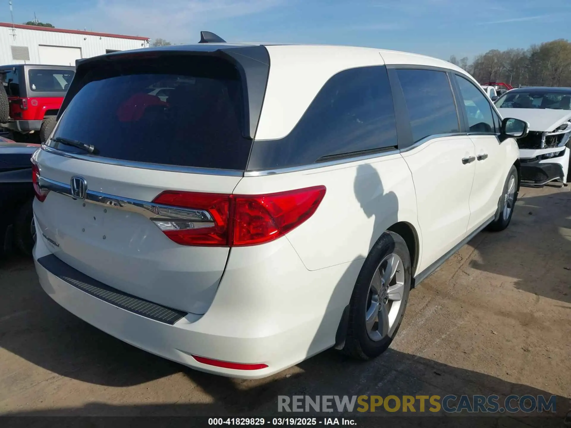 4 fotografías del automóvil dañado 5FNRL6H76KB090410 HONDA ODYSSEY 2019