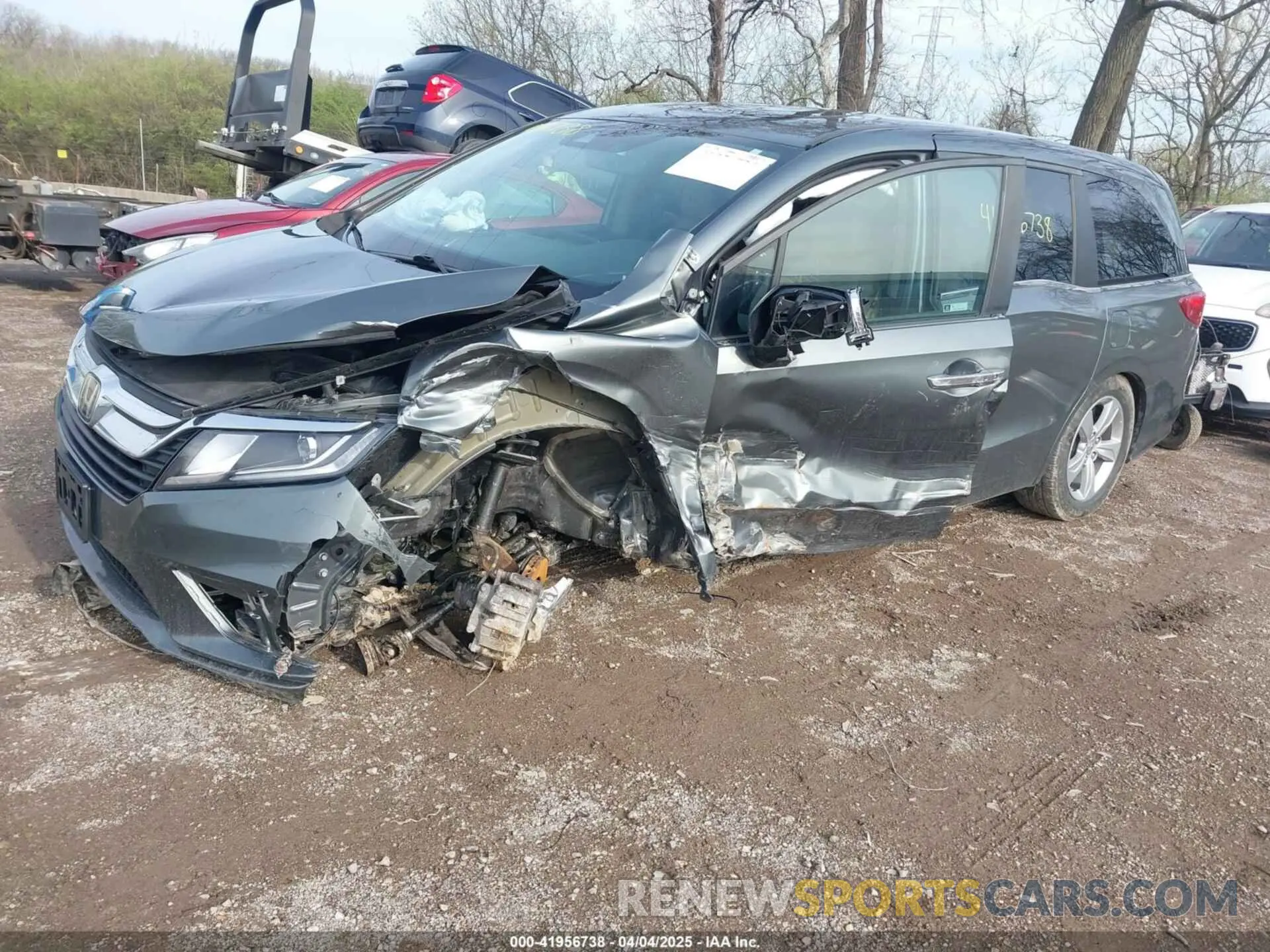 2 fotografías del automóvil dañado 5FNRL6H77KB038140 HONDA ODYSSEY 2019