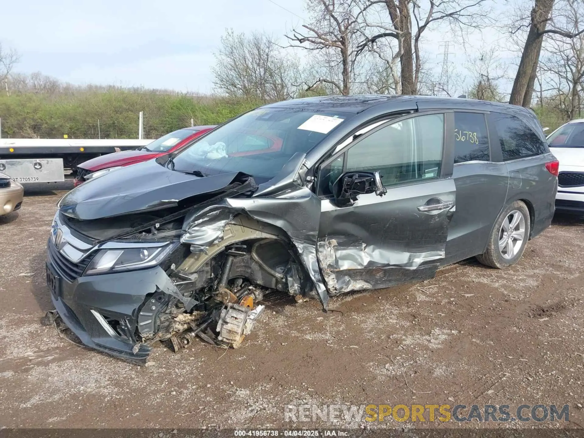 6 fotografías del automóvil dañado 5FNRL6H77KB038140 HONDA ODYSSEY 2019