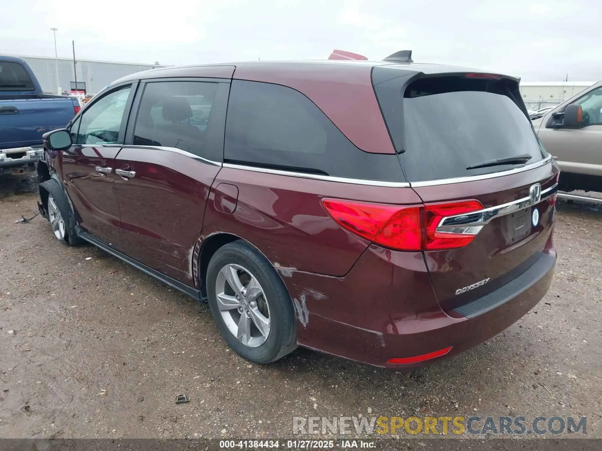 3 fotografías del automóvil dañado 5FNRL6H79KB129748 HONDA ODYSSEY 2019