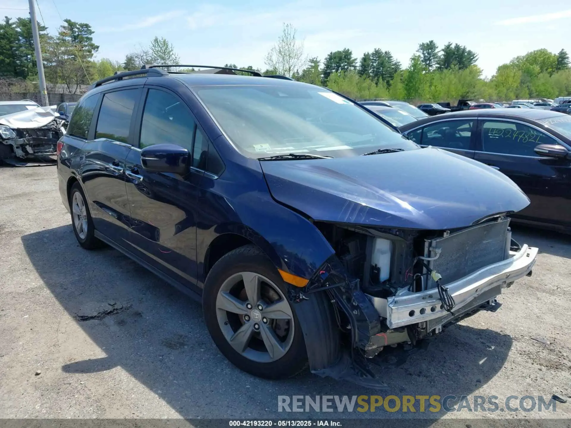 14 fotografías del automóvil dañado 5FNRL6H7XKB003589 HONDA ODYSSEY 2019