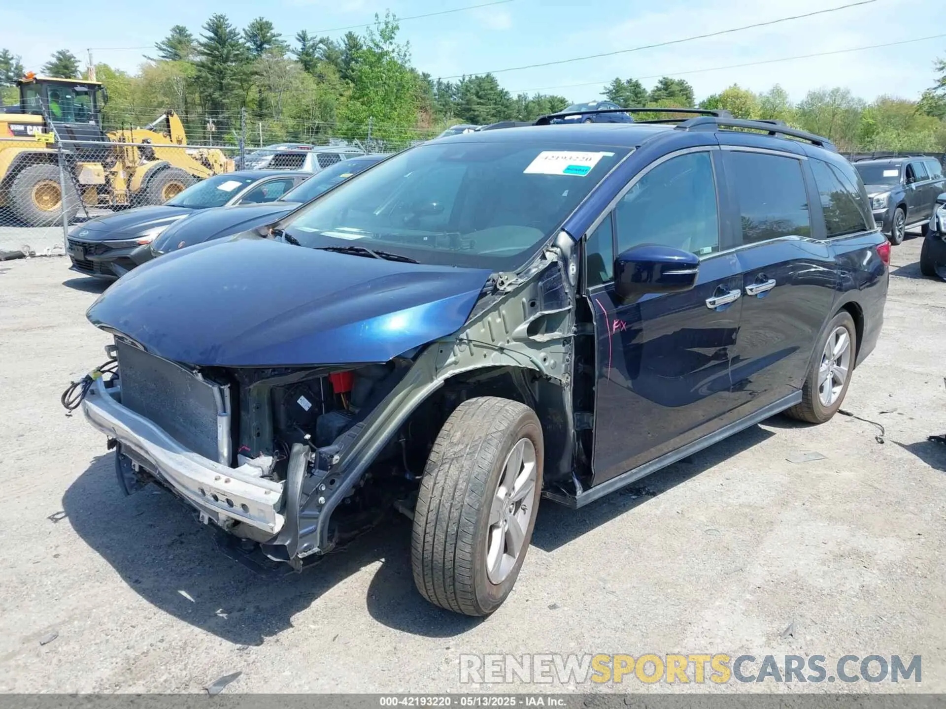 2 fotografías del automóvil dañado 5FNRL6H7XKB003589 HONDA ODYSSEY 2019