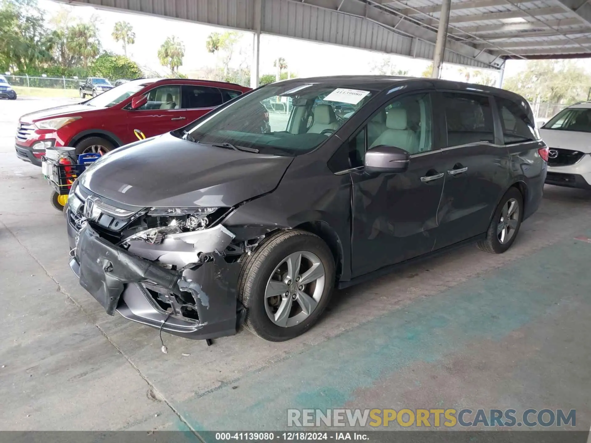 2 fotografías del automóvil dañado 5FNRL6H7XKB027939 HONDA ODYSSEY 2019