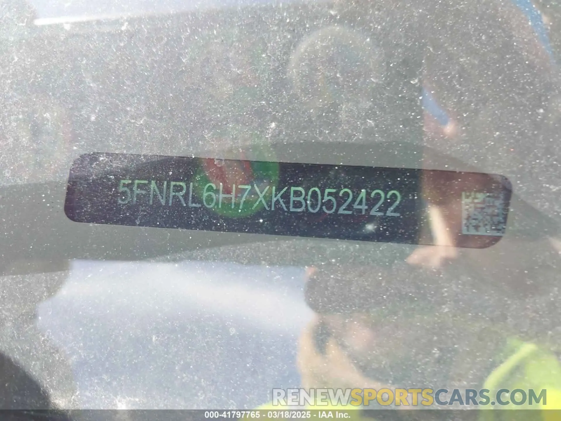 13 fotografías del automóvil dañado 5FNRL6H7XKB052422 HONDA ODYSSEY 2019
