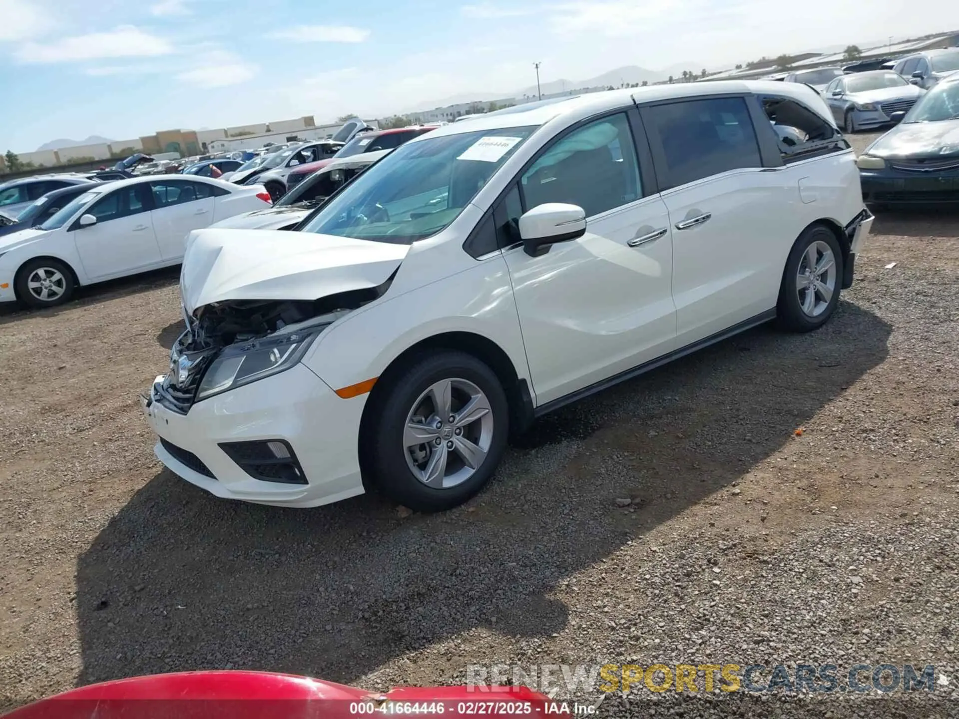 2 fotografías del automóvil dañado 5FNRL6H7XKB098705 HONDA ODYSSEY 2019