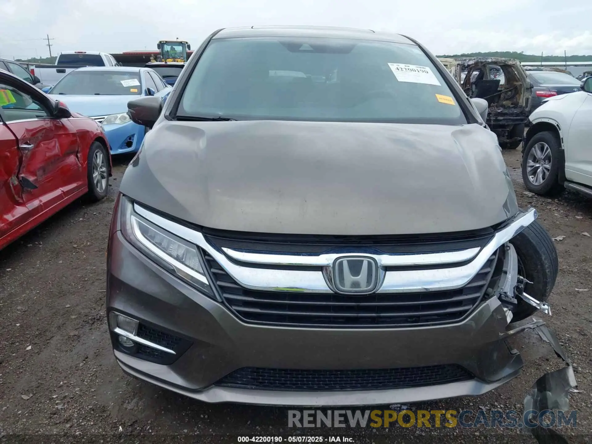 13 fotografías del automóvil dañado 5FNRL6H81KB038790 HONDA ODYSSEY 2019