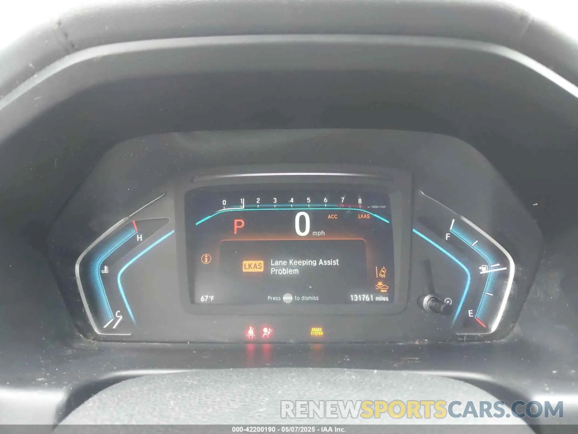 7 fotografías del automóvil dañado 5FNRL6H81KB038790 HONDA ODYSSEY 2019