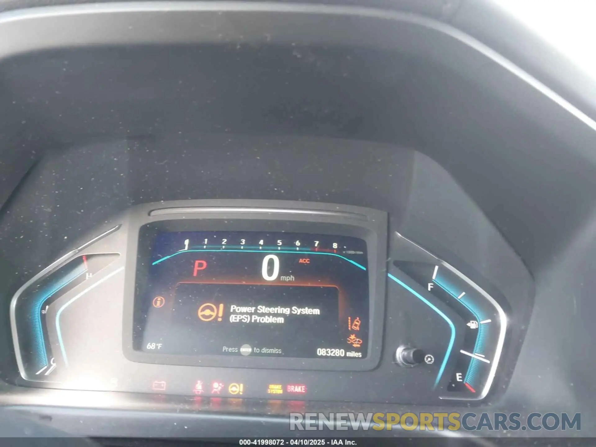 7 fotografías del automóvil dañado 5FNRL6H81KB068064 HONDA ODYSSEY 2019