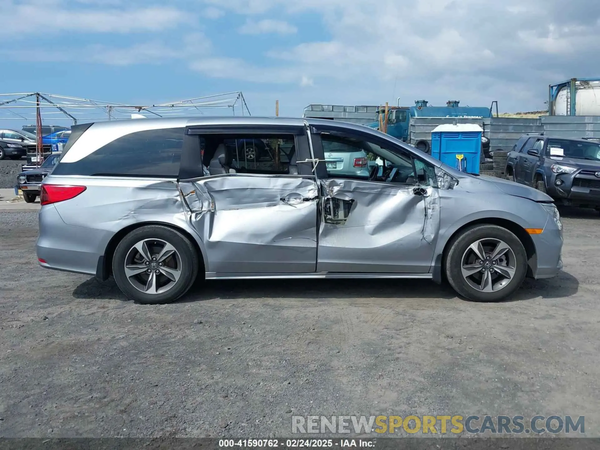 6 fotografías del automóvil dañado 5FNRL6H81KB070459 HONDA ODYSSEY 2019