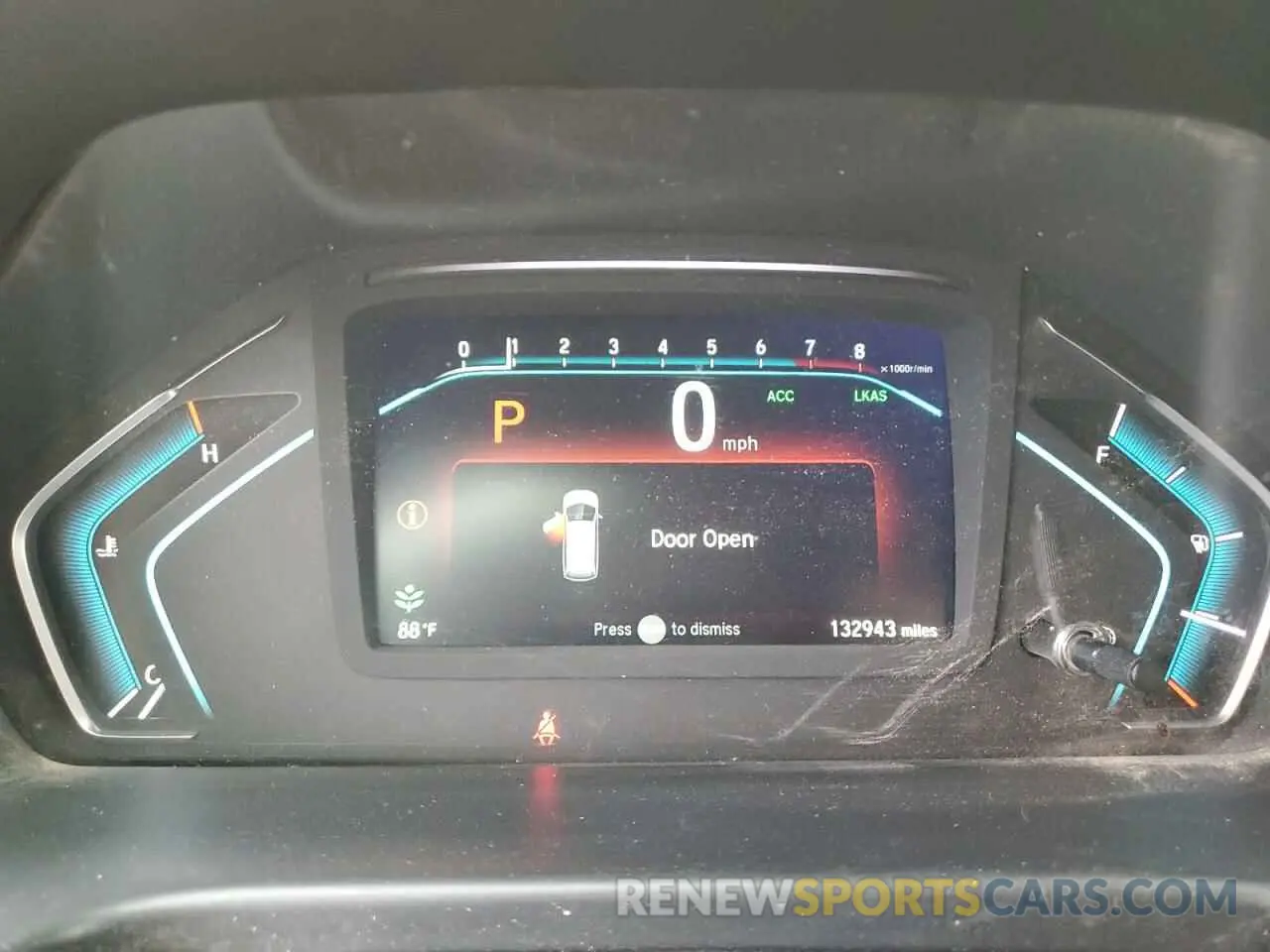 9 fotografías del automóvil dañado 5FNRL6H87KB088013 HONDA ODYSSEY 2019