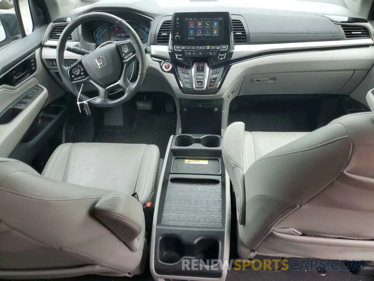 8 fotografías del automóvil dañado 5FNRL6H90KB059915 HONDA ODYSSEY 2019