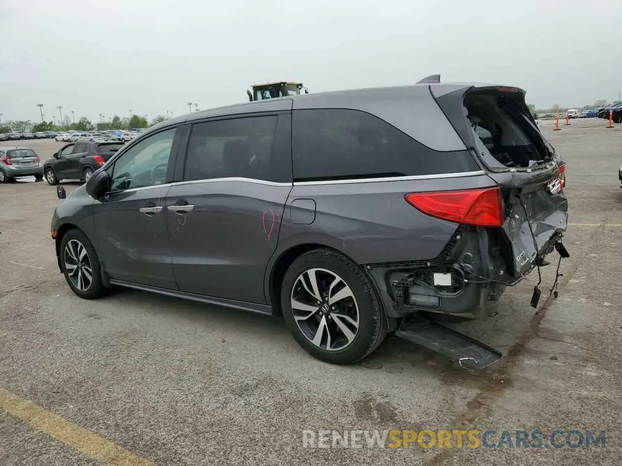 2 fotografías del automóvil dañado 5FNRL6H90KB114038 HONDA ODYSSEY 2019