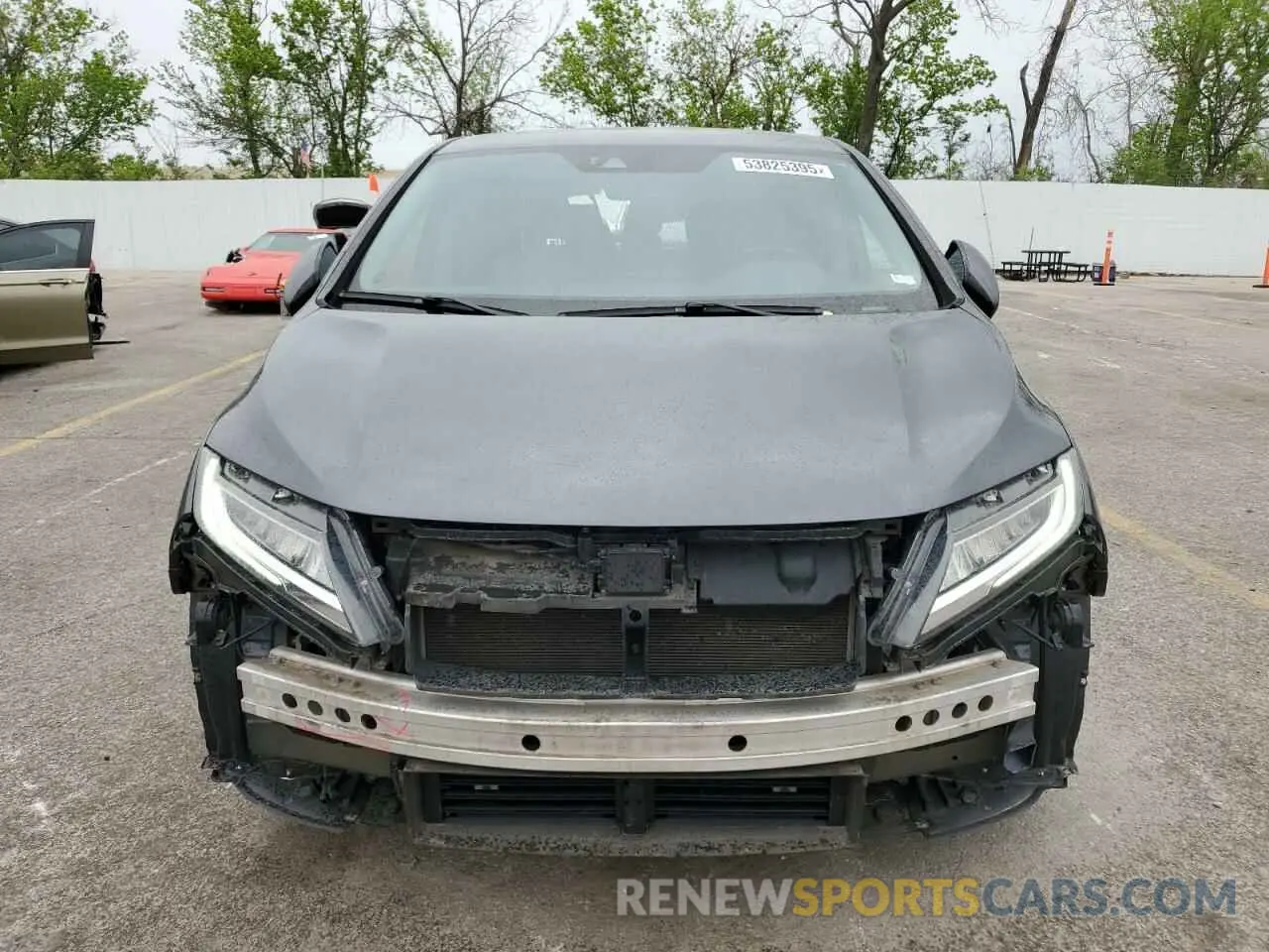 5 fotografías del automóvil dañado 5FNRL6H90KB114038 HONDA ODYSSEY 2019