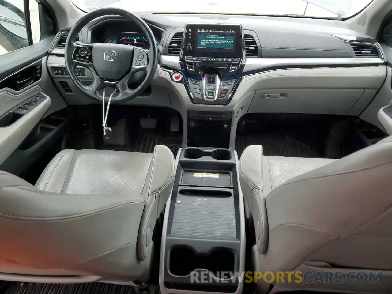 8 fotografías del automóvil dañado 5FNRL6H90KB114038 HONDA ODYSSEY 2019