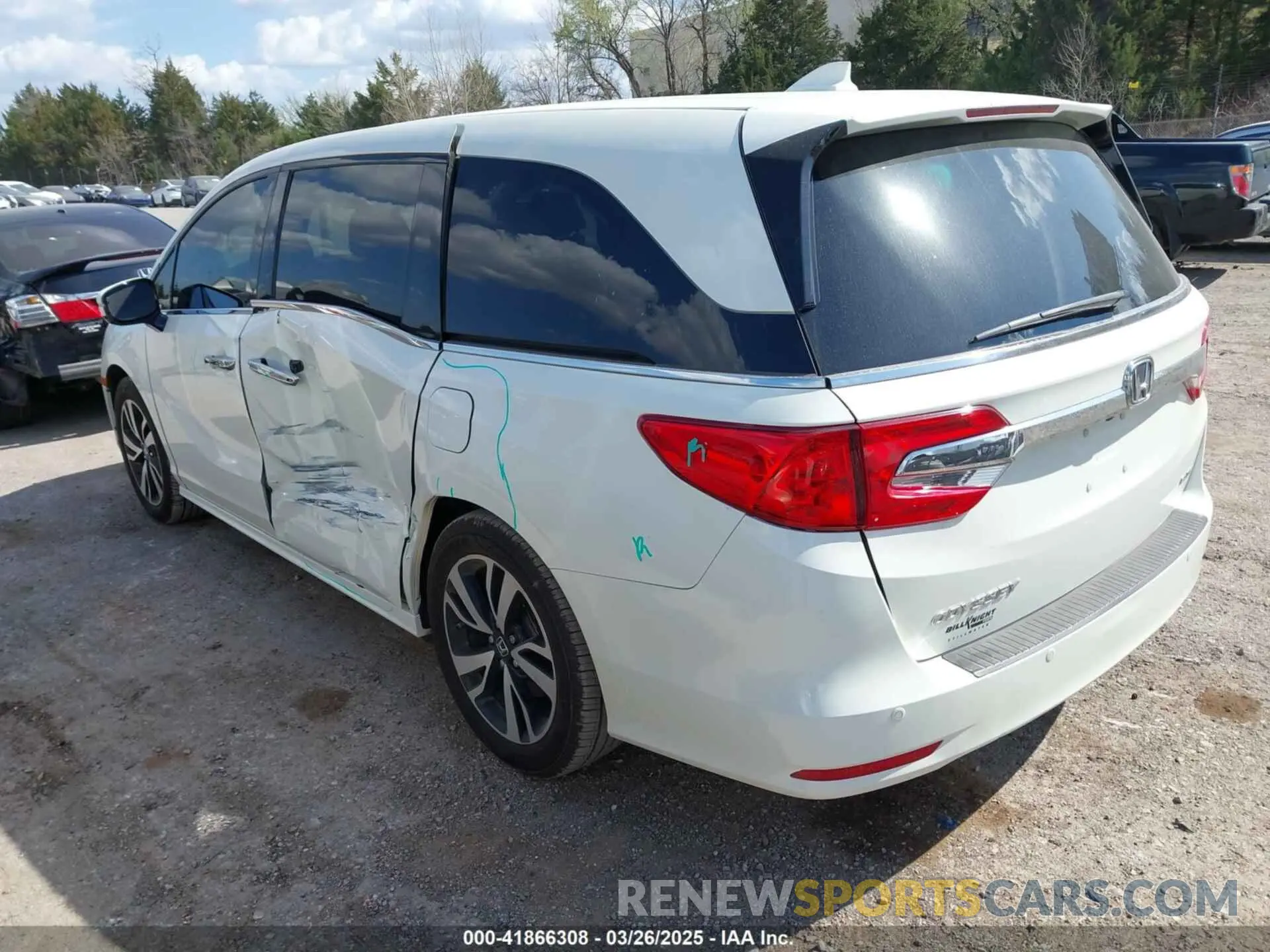 3 fotografías del automóvil dañado 5FNRL6H91KB053203 HONDA ODYSSEY 2019
