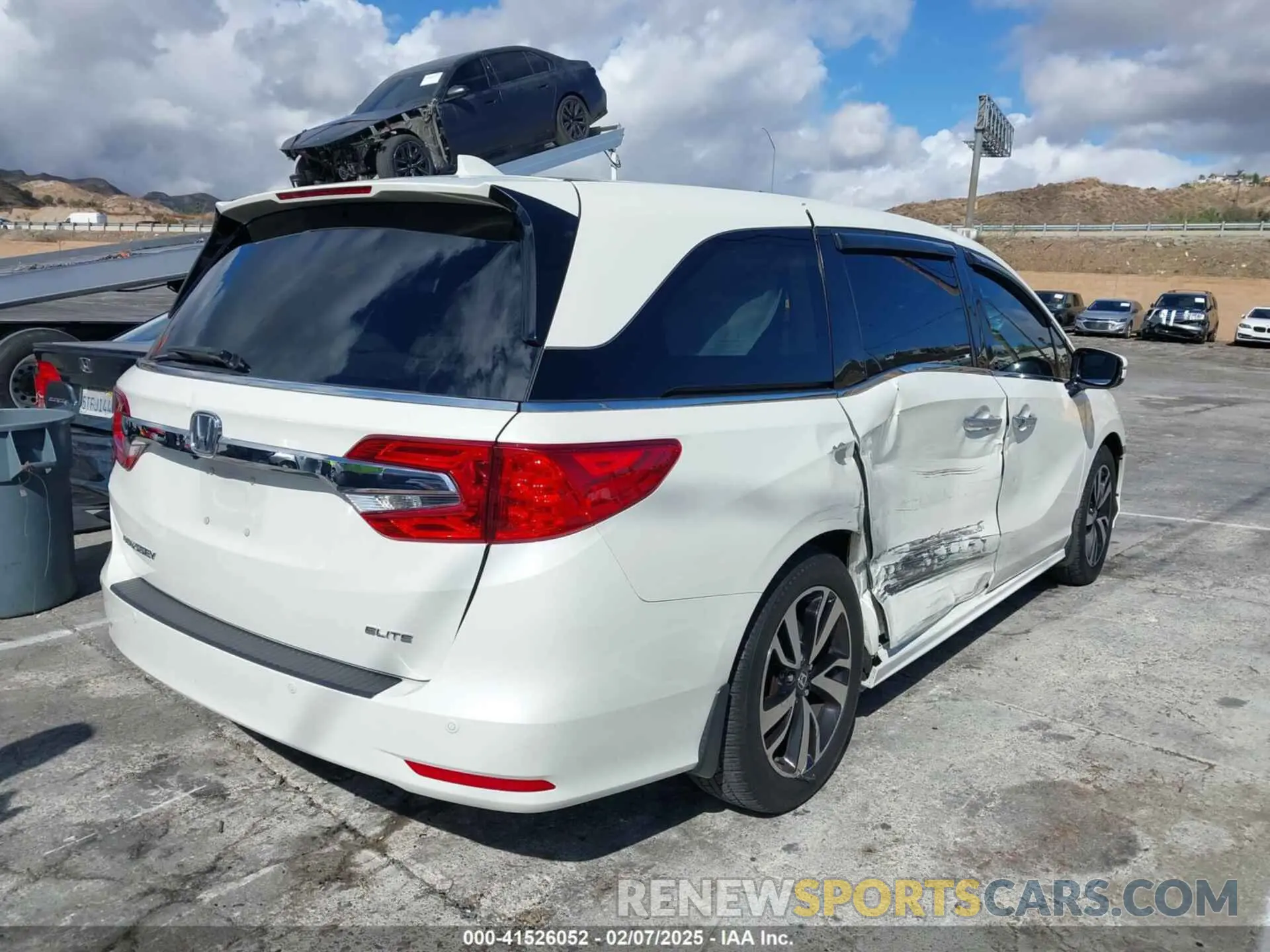 4 fotografías del automóvil dañado 5FNRL6H91KB105655 HONDA ODYSSEY 2019