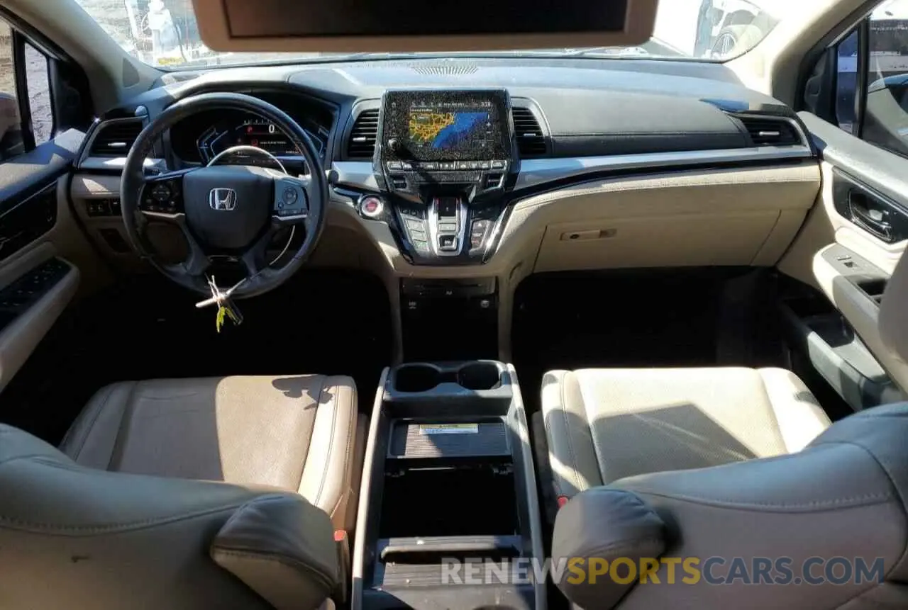 8 fotografías del automóvil dañado 5FNRL6H93KB072349 HONDA ODYSSEY 2019