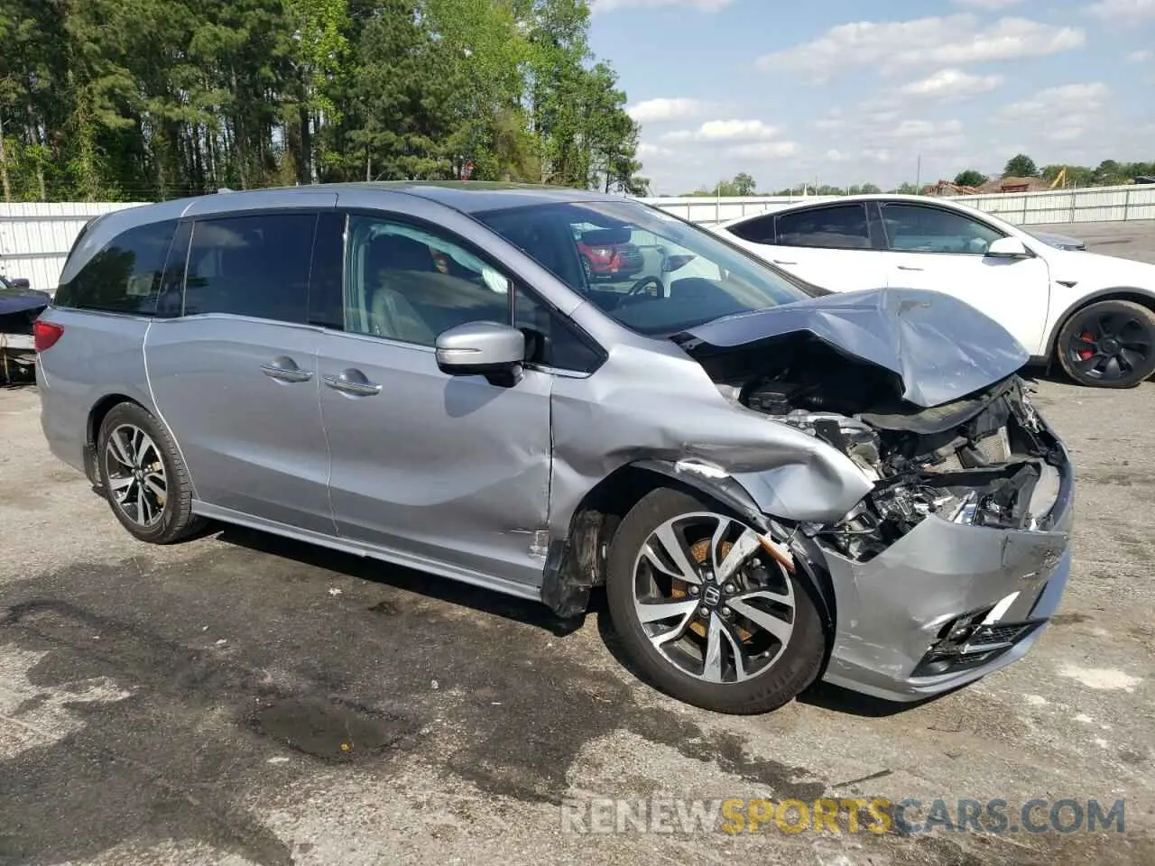 4 fotografías del automóvil dañado 5FNRL6H93KB095131 HONDA ODYSSEY 2019