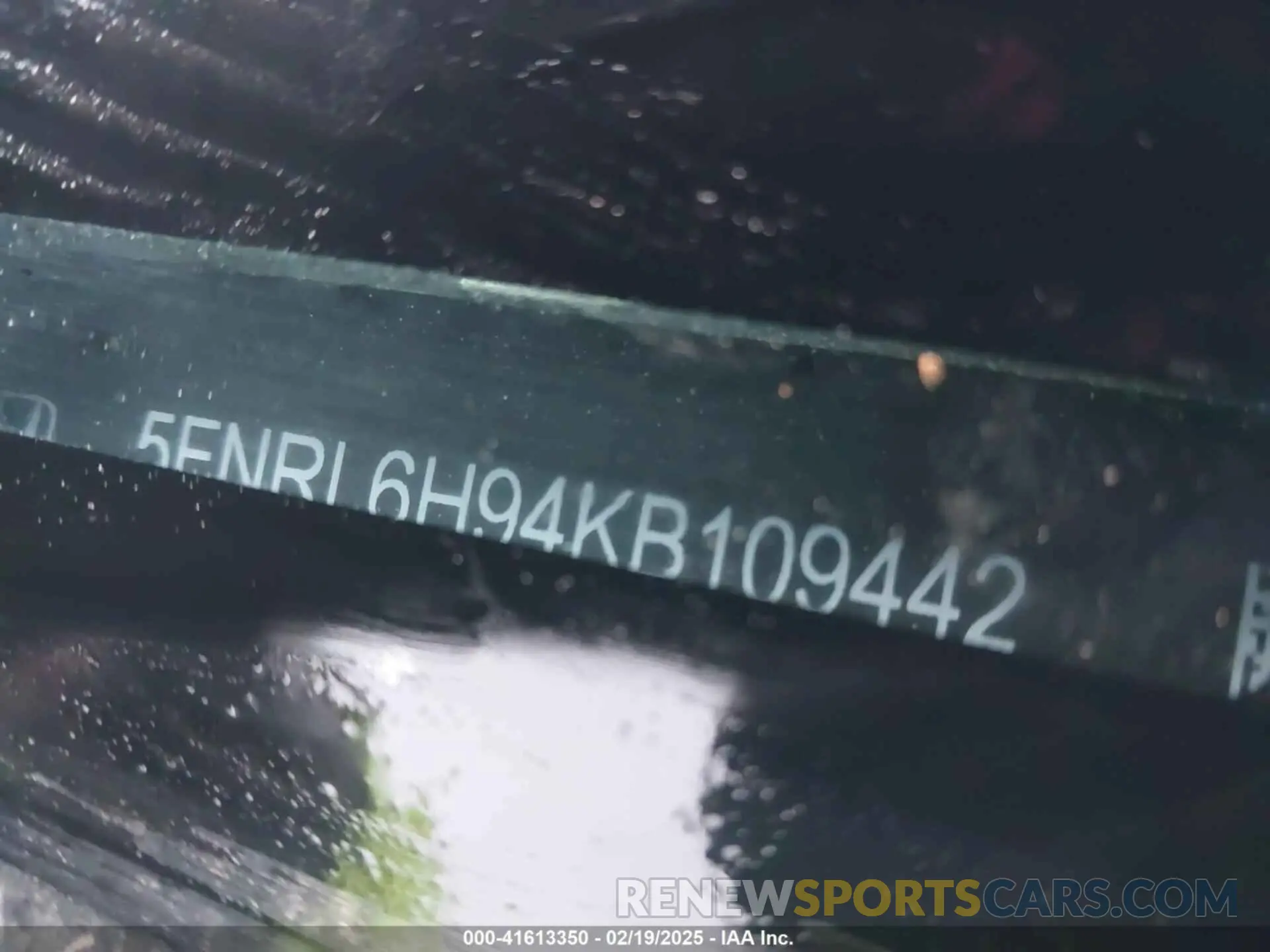 9 fotografías del automóvil dañado 5FNRL6H94KB109442 HONDA ODYSSEY 2019