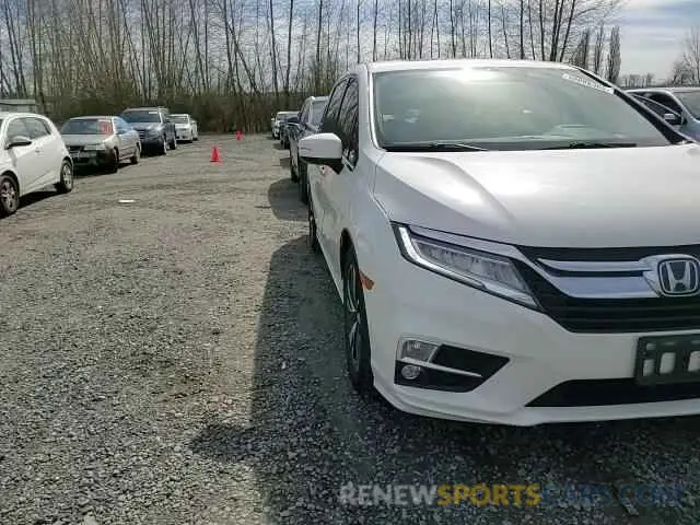 11 fotografías del automóvil dañado 5FNRL6H95KB022214 HONDA ODYSSEY 2019