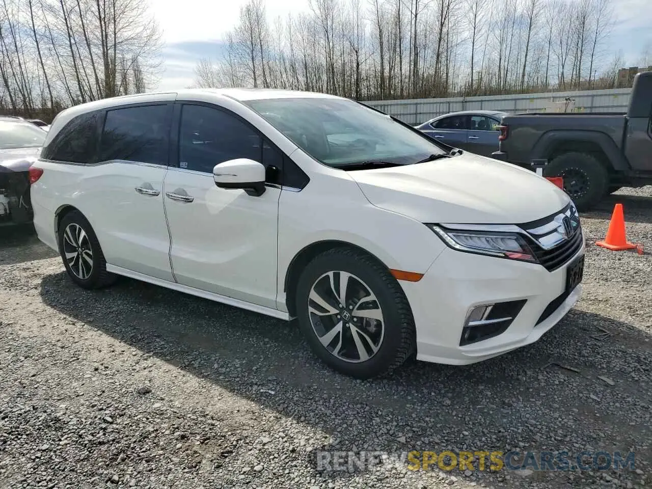 4 fotografías del automóvil dañado 5FNRL6H95KB022214 HONDA ODYSSEY 2019
