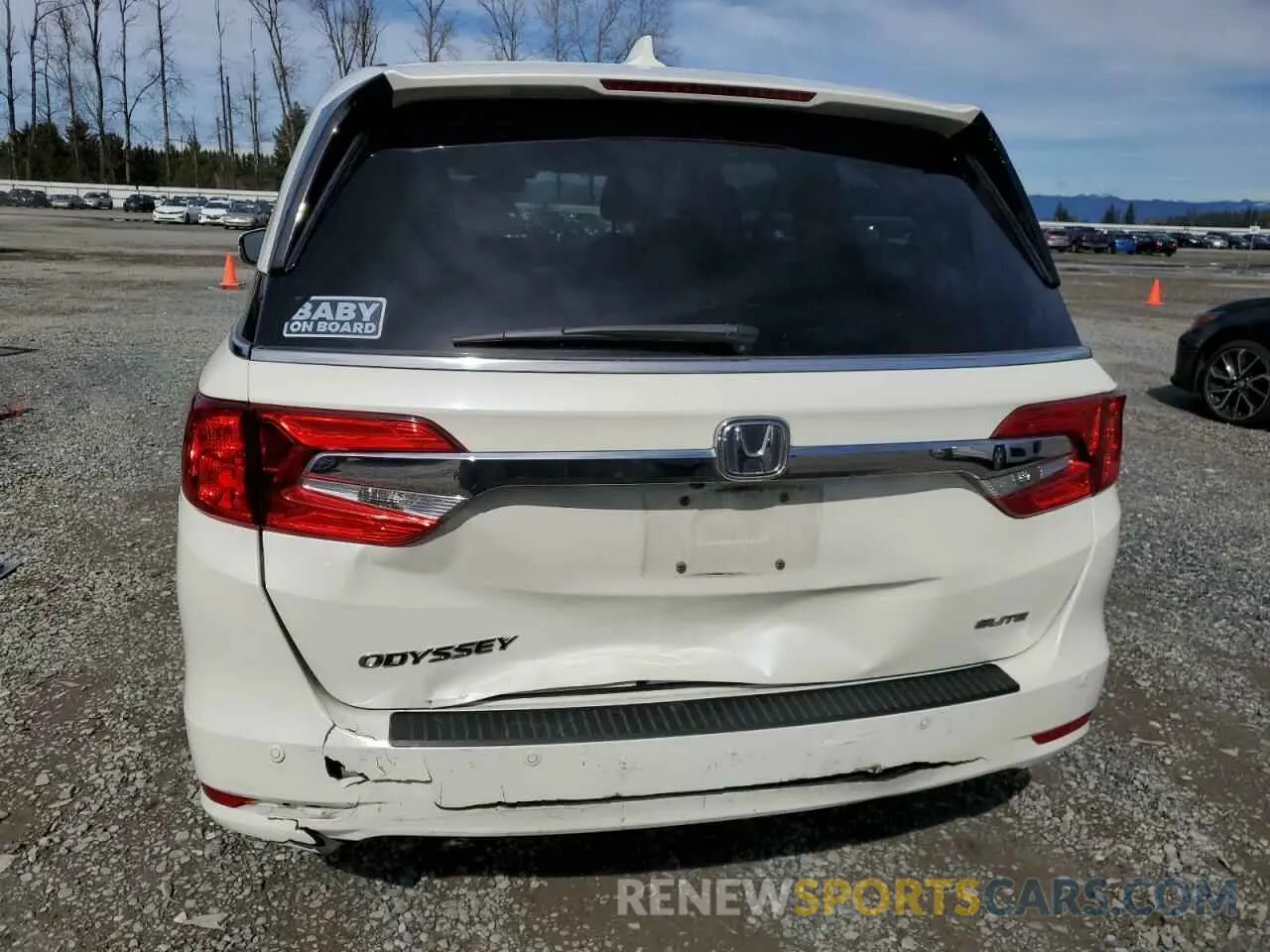 6 fotografías del automóvil dañado 5FNRL6H95KB022214 HONDA ODYSSEY 2019