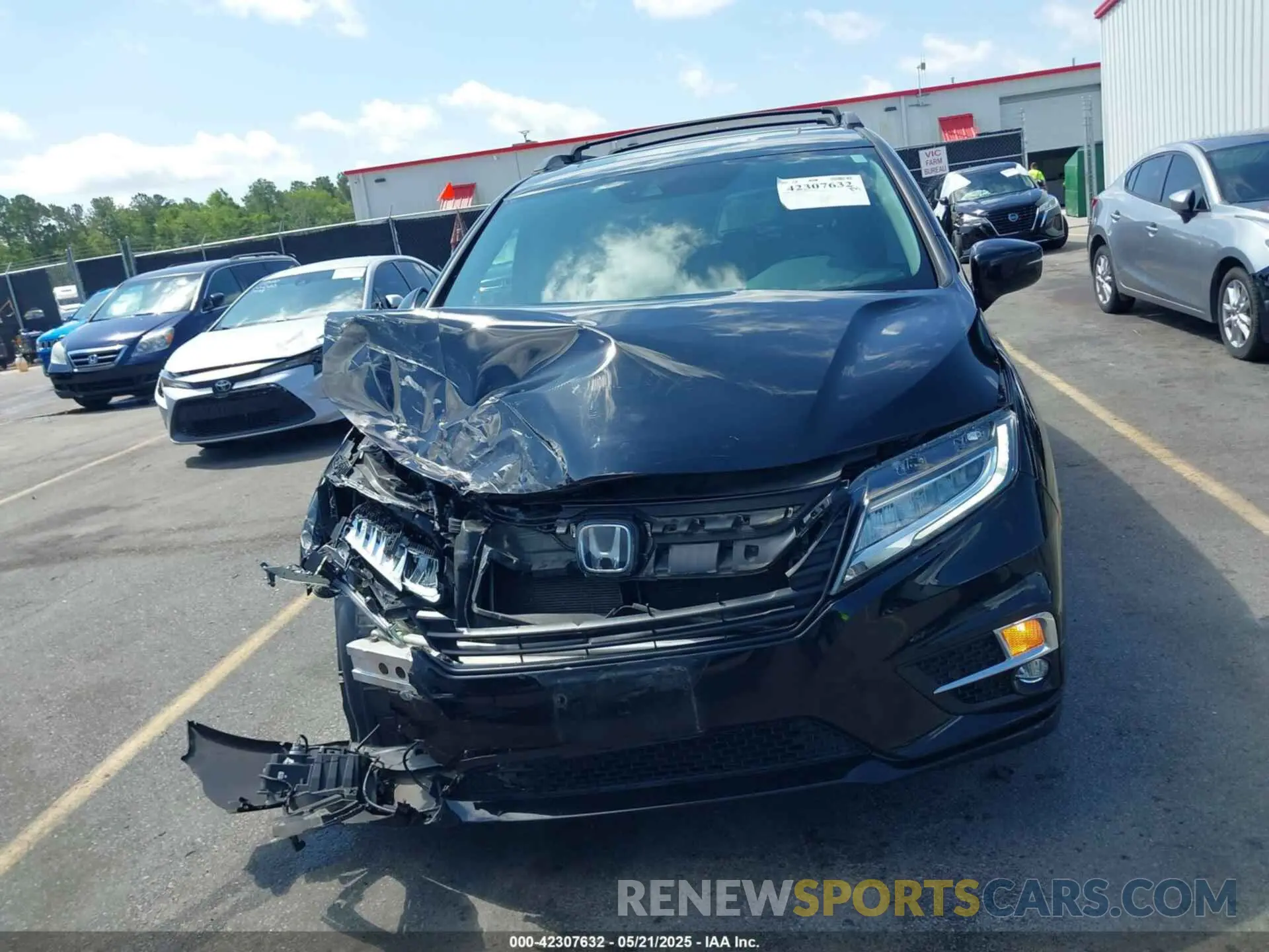 12 fotografías del automóvil dañado 5FNRL6H96KB063676 HONDA ODYSSEY 2019