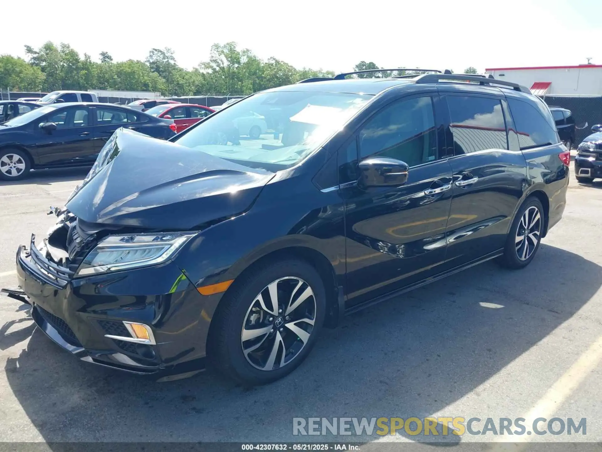 2 fotografías del automóvil dañado 5FNRL6H96KB063676 HONDA ODYSSEY 2019