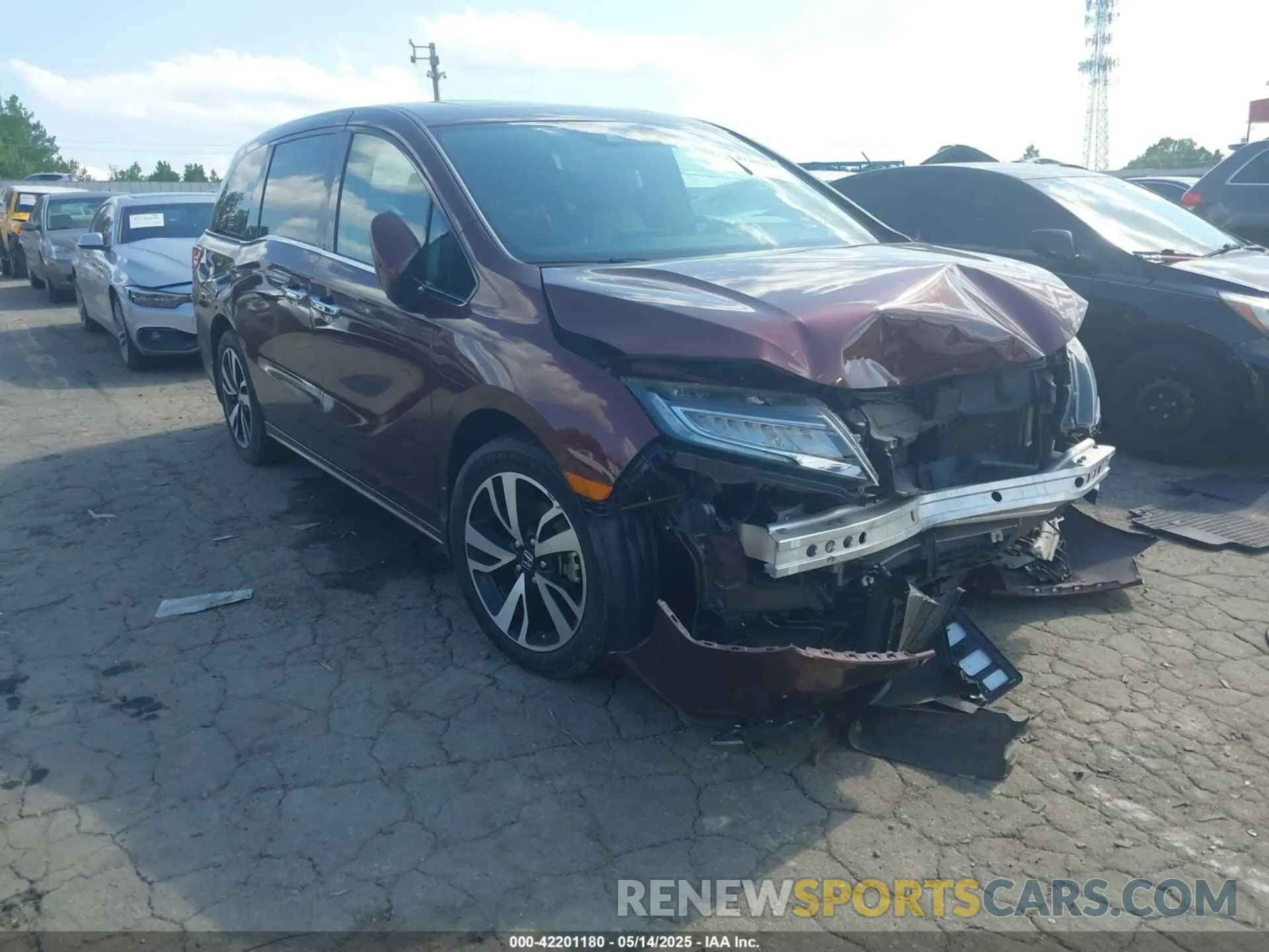 1 fotografías del automóvil dañado 5FNRL6H98KB027441 HONDA ODYSSEY 2019