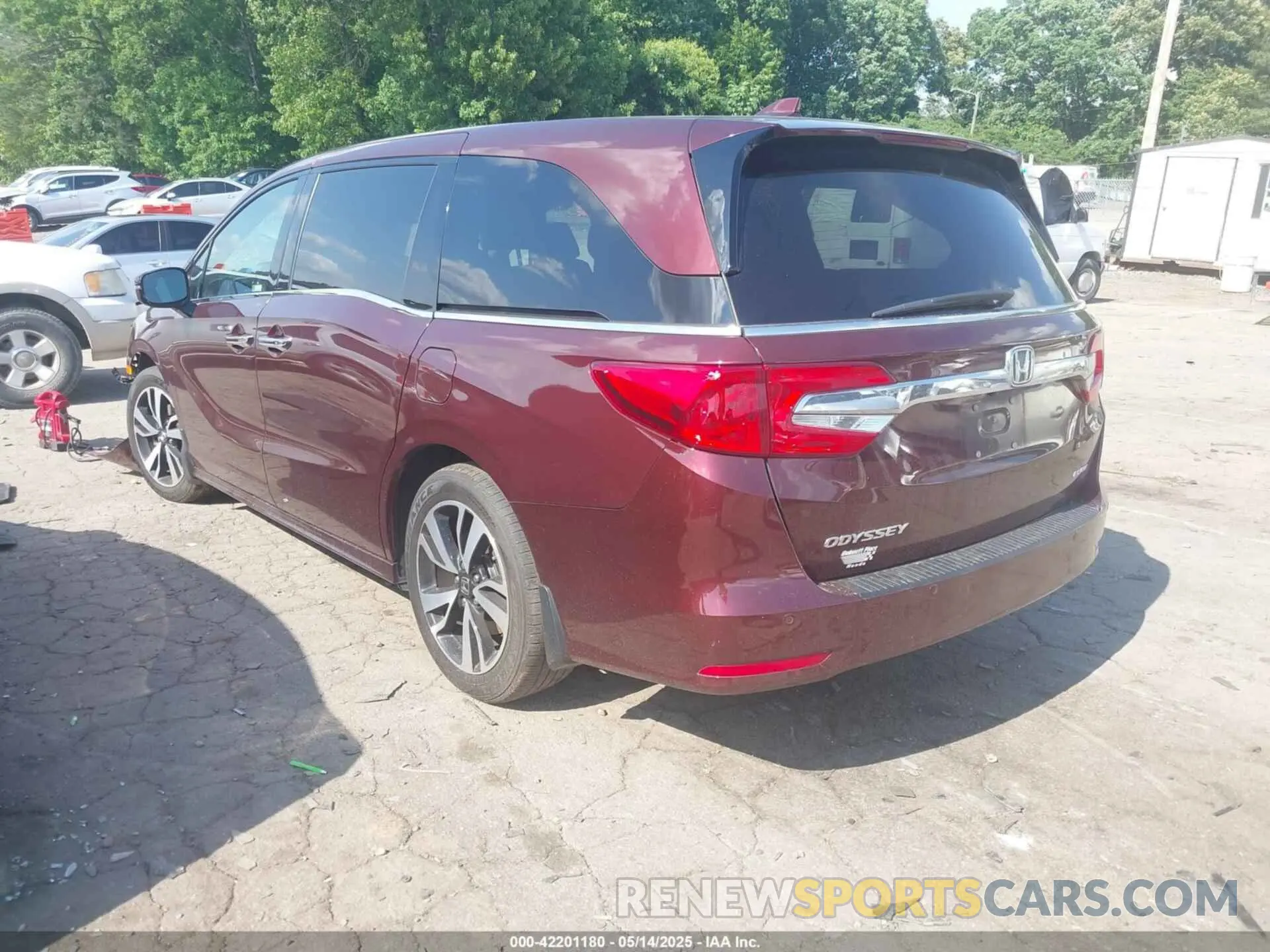 3 fotografías del automóvil dañado 5FNRL6H98KB027441 HONDA ODYSSEY 2019