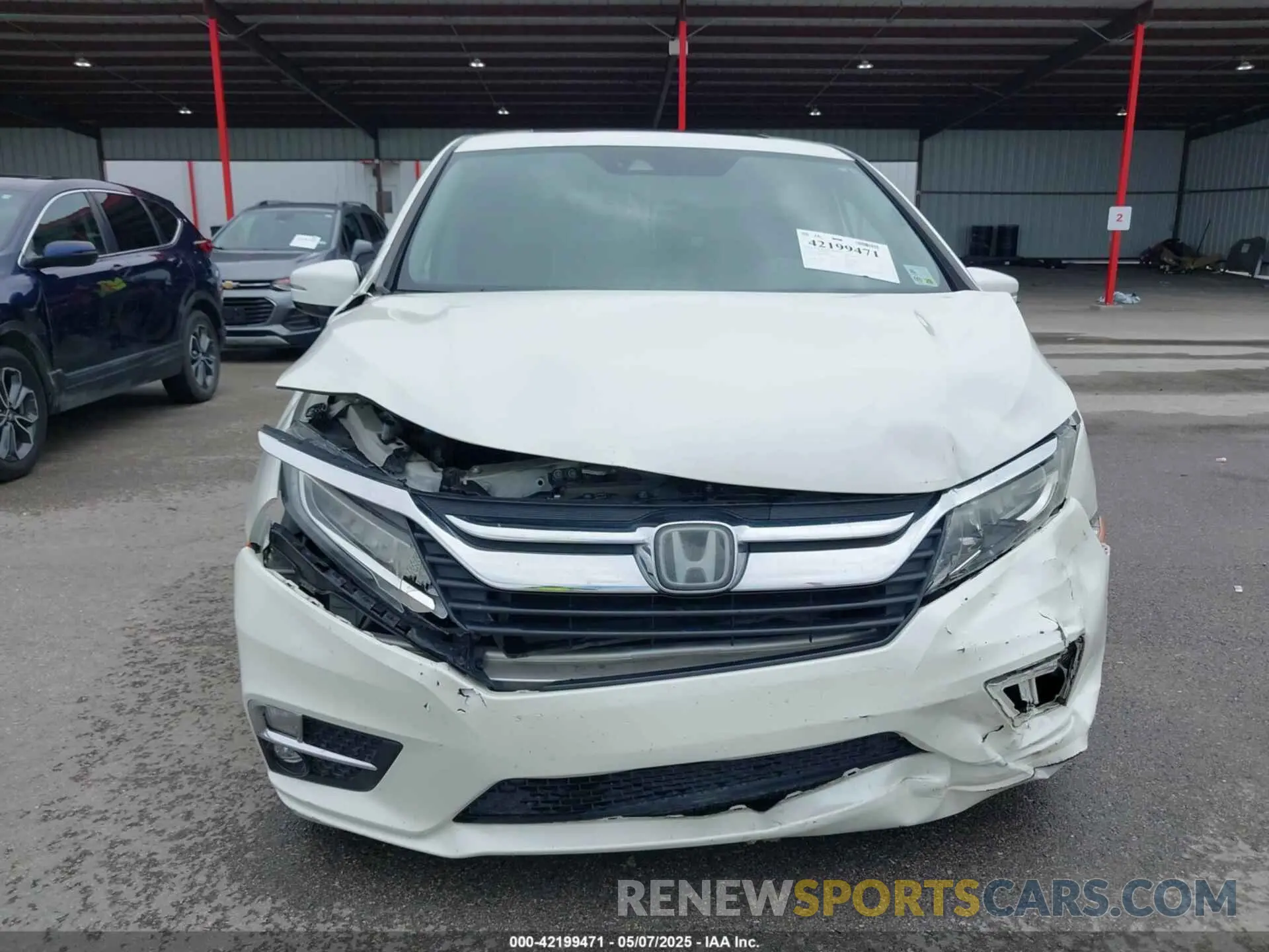 12 fotografías del automóvil dañado 5FNRL6H98KB062058 HONDA ODYSSEY 2019