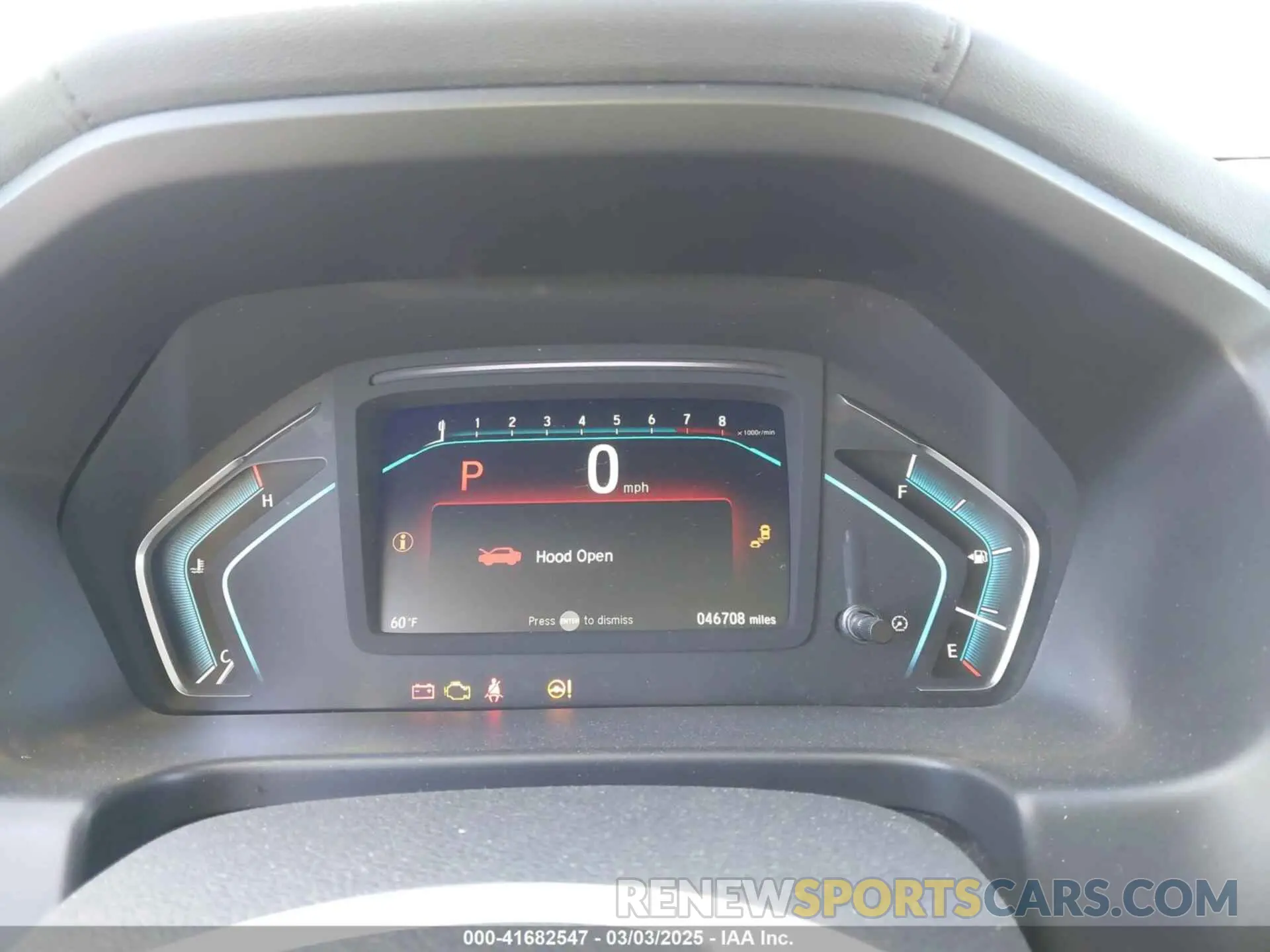 7 fotografías del automóvil dañado 5FNRL6H99KB051652 HONDA ODYSSEY 2019