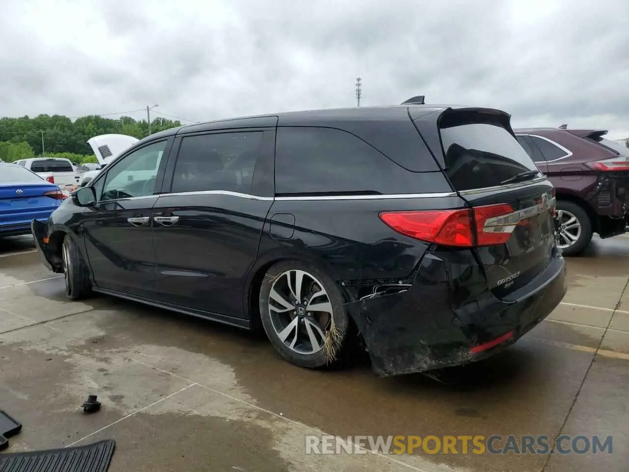 2 fotografías del automóvil dañado 5FNRL6H9XKB089956 HONDA ODYSSEY 2019
