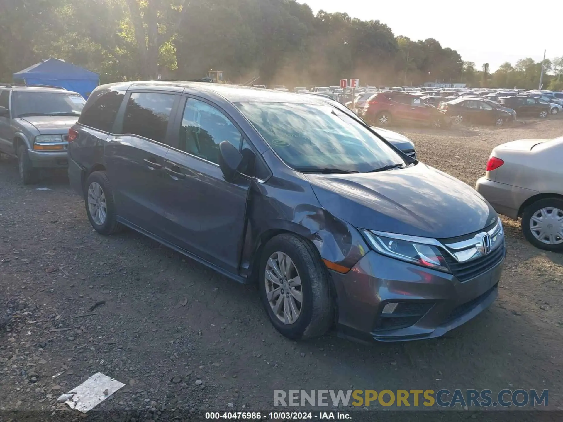 1 fotografías del automóvil dañado 5FNRL6H23LB008901 HONDA ODYSSEY 2020