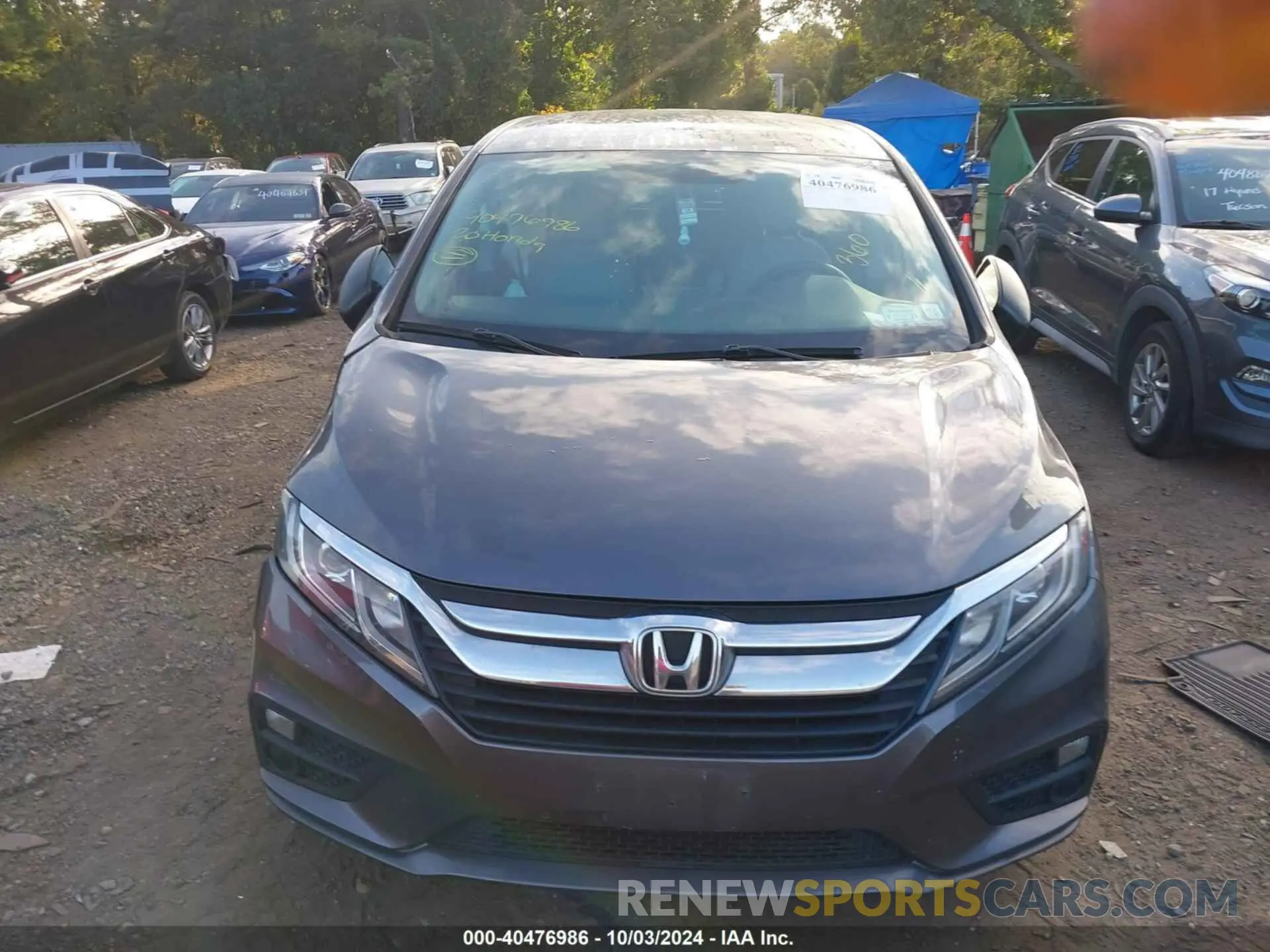 12 fotografías del automóvil dañado 5FNRL6H23LB008901 HONDA ODYSSEY 2020