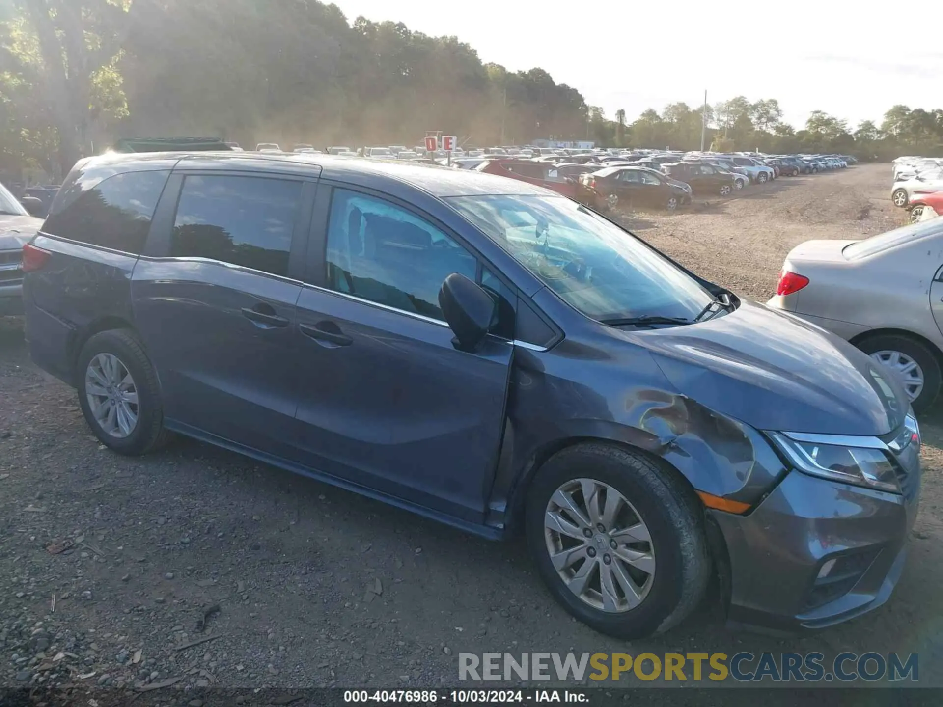 13 fotografías del automóvil dañado 5FNRL6H23LB008901 HONDA ODYSSEY 2020