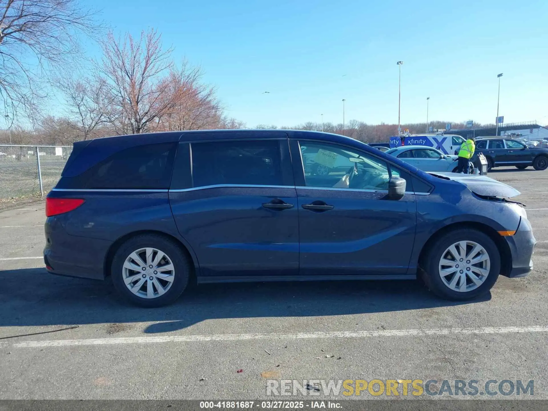 14 fotografías del automóvil dañado 5FNRL6H27LB072505 HONDA ODYSSEY 2020